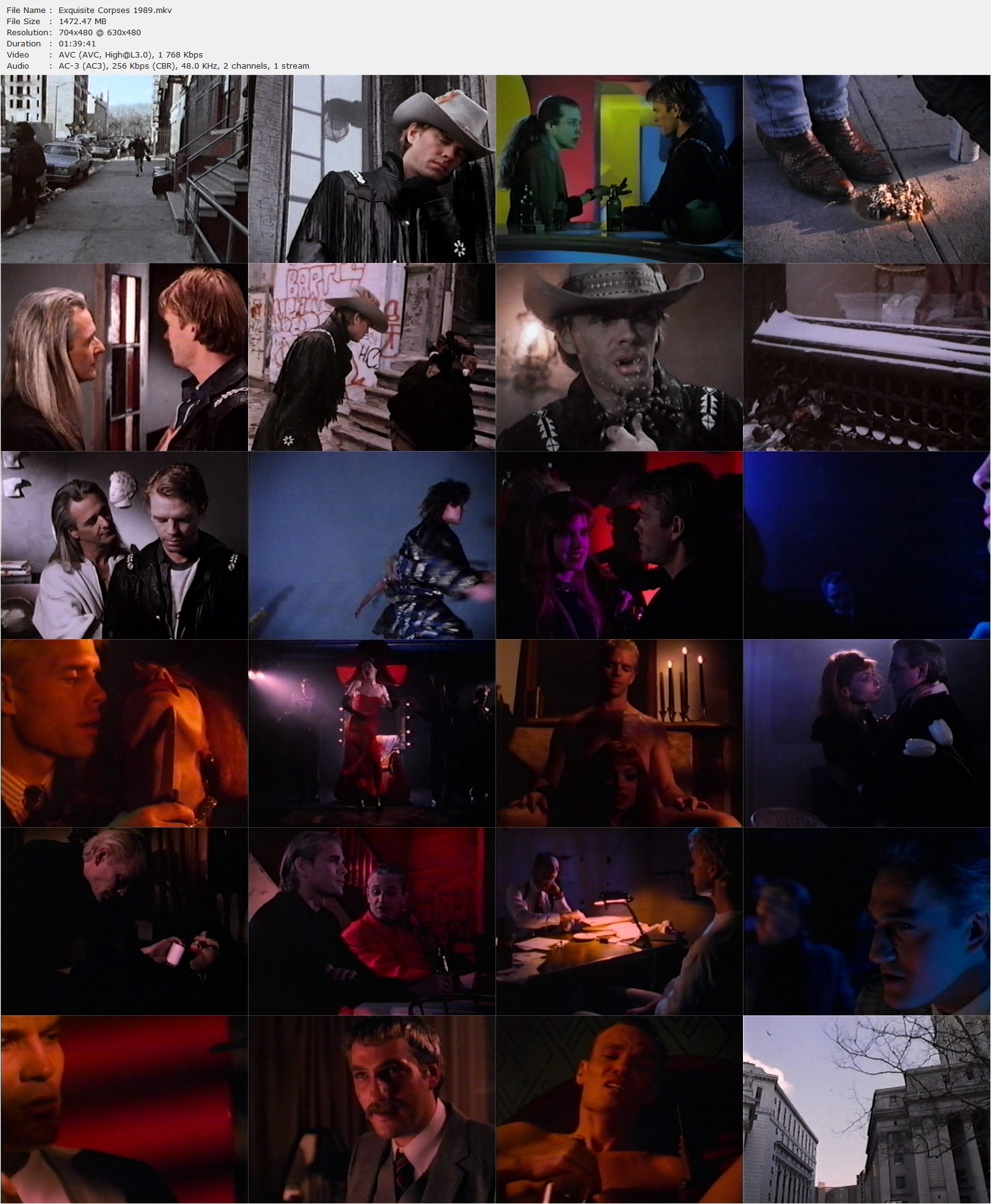 Exquisite Corpses (1989) Temístocles López, Carolyn Beauchamp, John Bethune, Brian Catton, Comedy, Drama, Thriller-poster