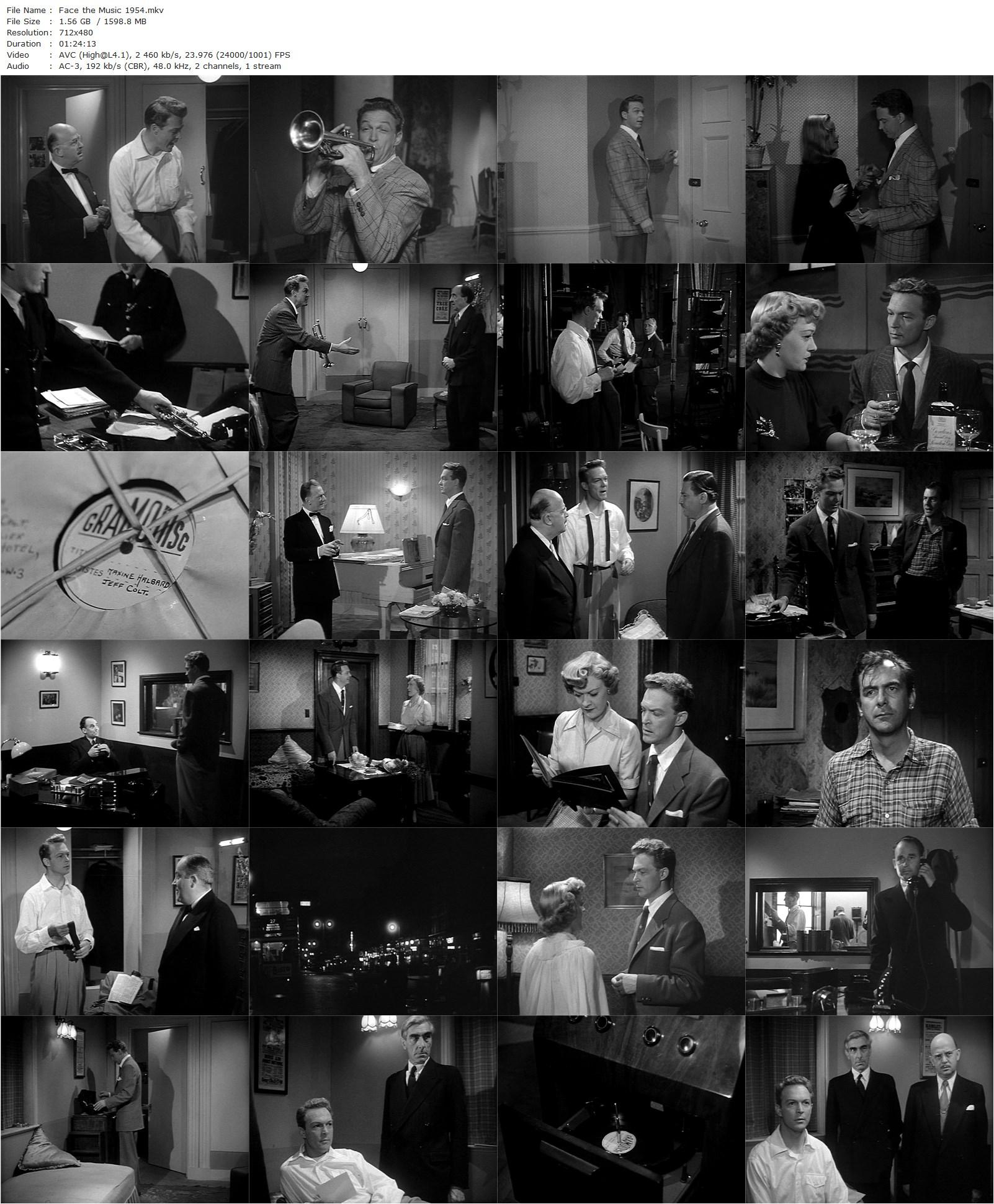 Face the Music (1954) Terence Fisher, Alex Nicol, Eleanor Summerfield, John Salew-poster