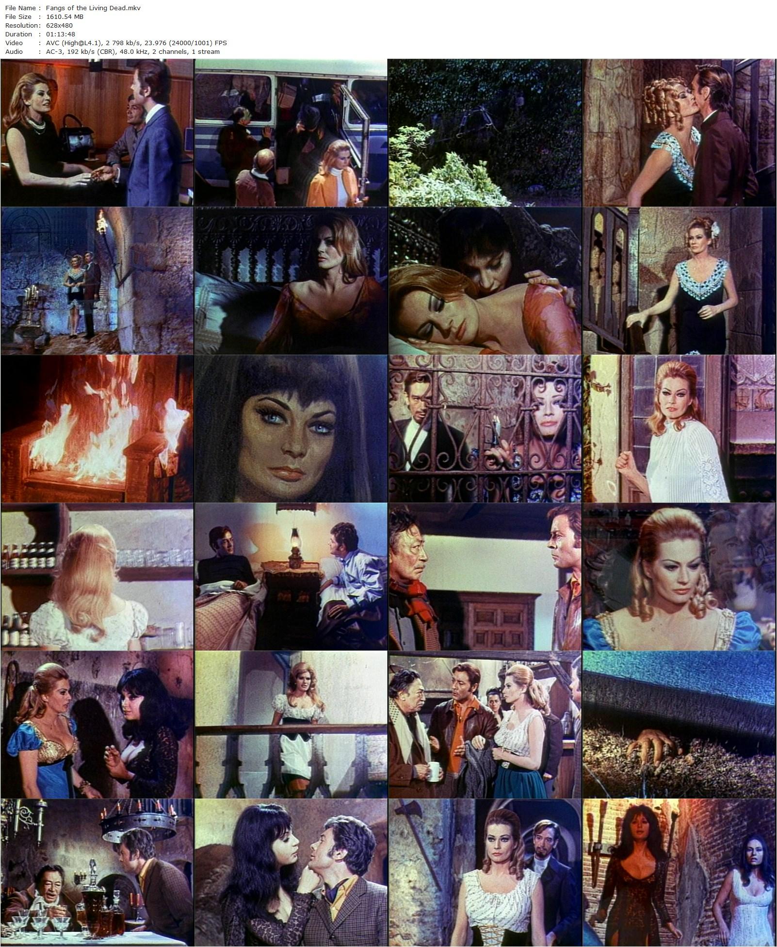 Fangs of the Living Dead / Malenka (1969) Amando de Ossorio, Anita Ekberg, Gianni Medici, Diana Lorys-poster