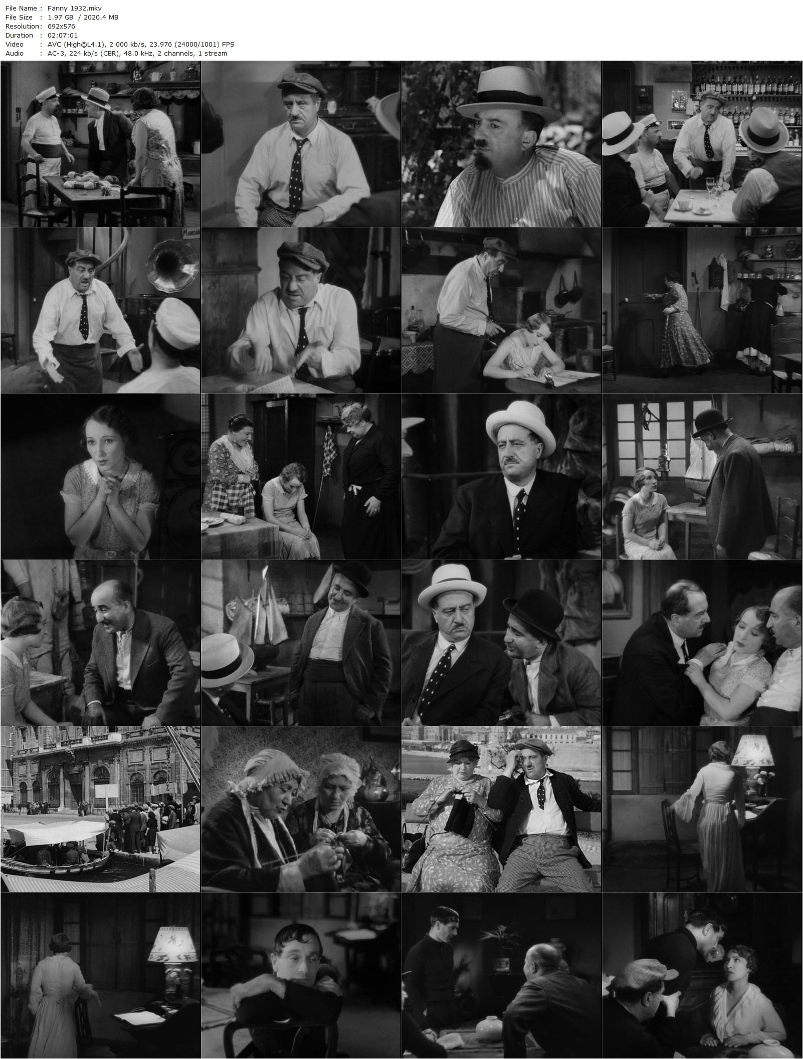 Fanny (1932) Marc Allégret, Raimu, Pierre Fresnay, Fernand Charpin-poster