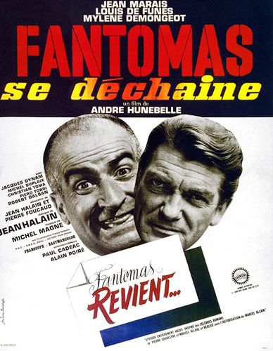 Fantomas Unleashed AKA Fantômas se déchaîne (1965) André Hunebelle, Haroun Tazieff, Jean Marais, Louis de Funès, Mylène Demongeot