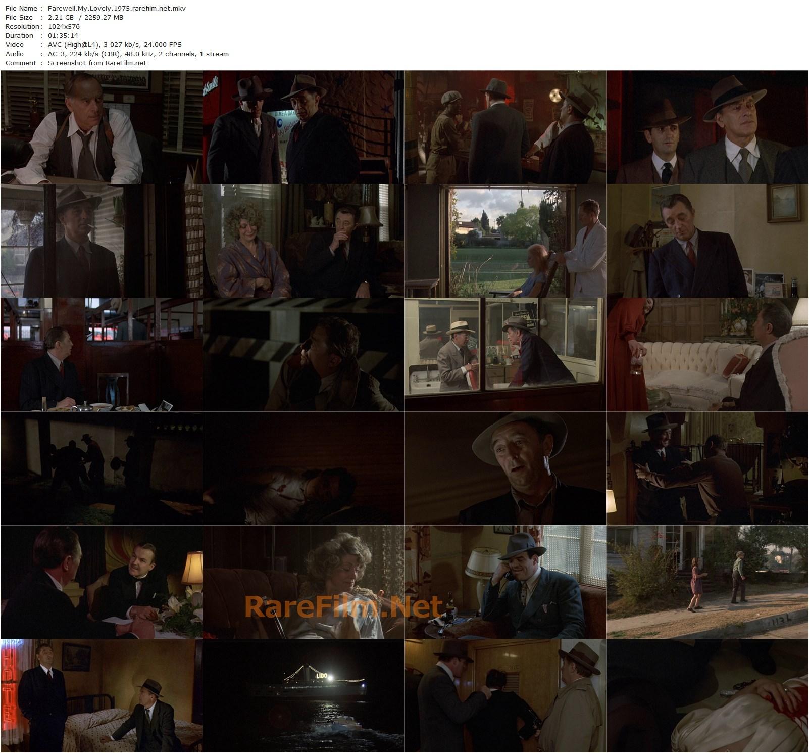 Farewell, My Lovely (1975) Dick Richards, Robert Mitchum, Charlotte Rampling, John Ireland-poster