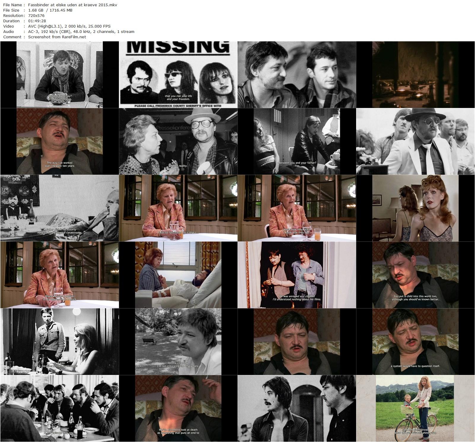 Fassbinder: To Love Without Demands (2015) Christian Braad Thomsen, Rainer Werner Fassbinder, Irm Hermann, Harry Baer-poster