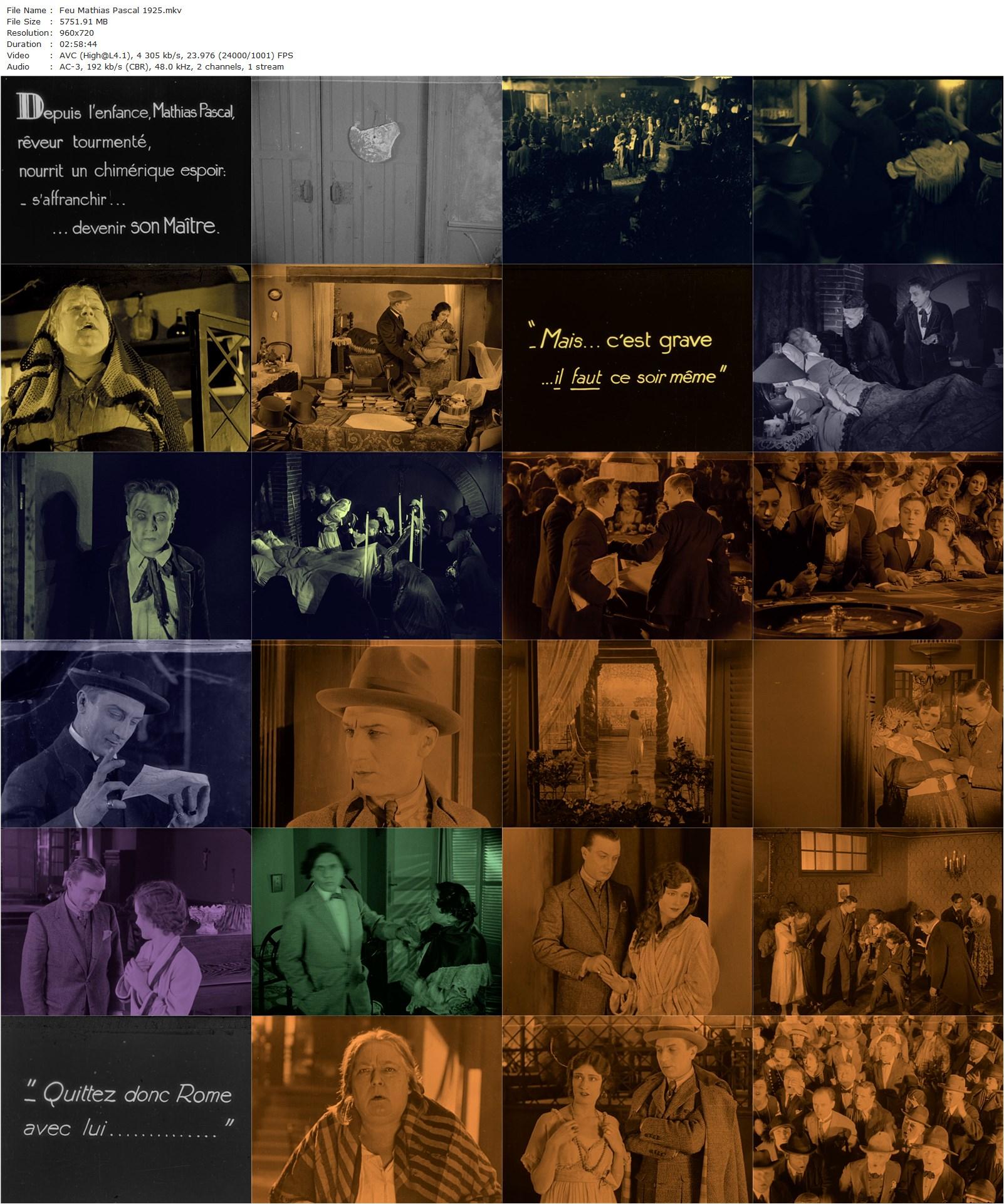 The Living Dead Man / Feu Mathias Pascal (1926) Marcel L’Herbier, Ivan Mozzhukhin, Marcelle Pradot, Lois Moran-poster