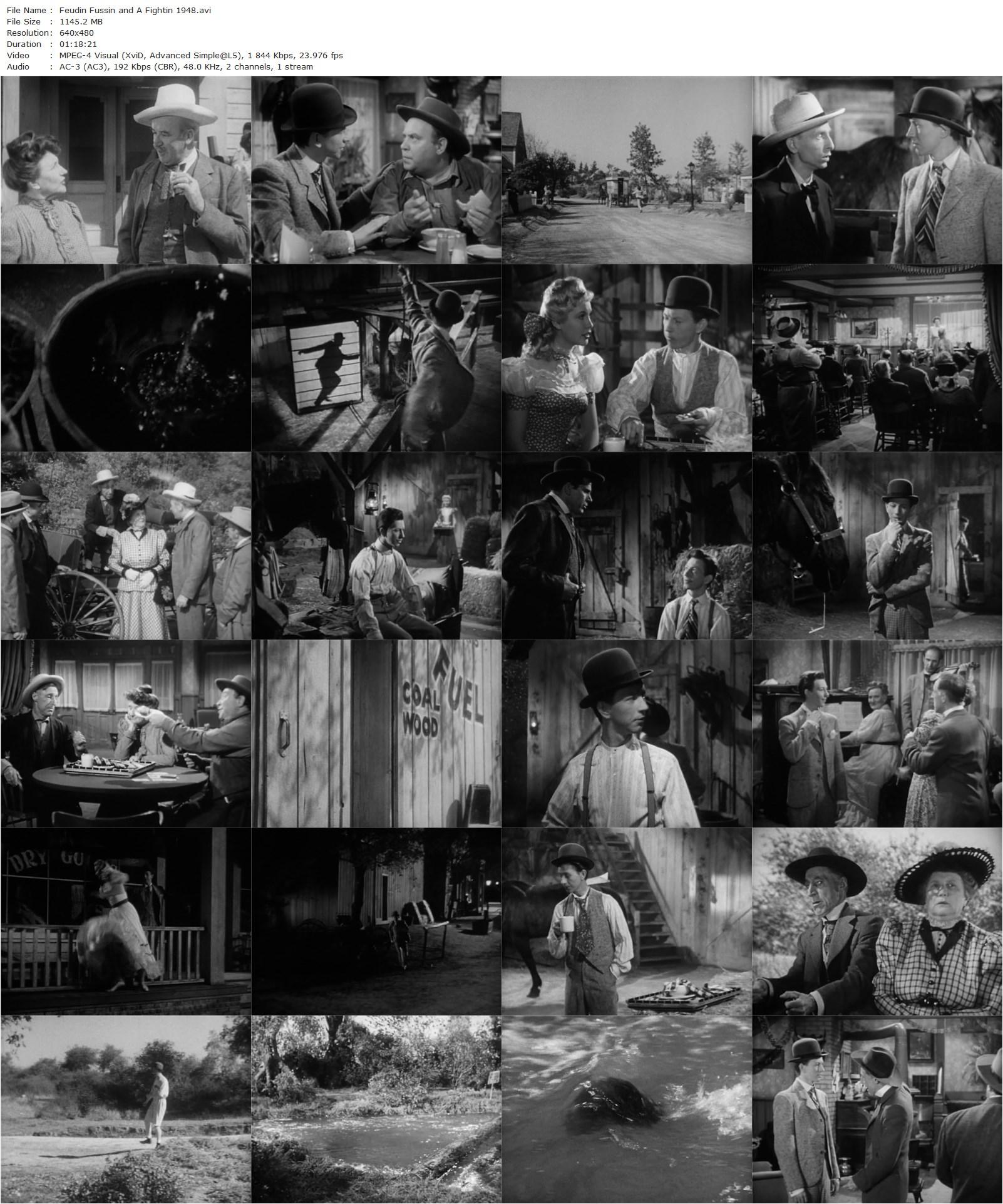 Feudin’, Fussin’ and A-Fightin’ (1948) George Sherman, Donald O’Connor, Marjorie Main, Percy Kilbride-poster