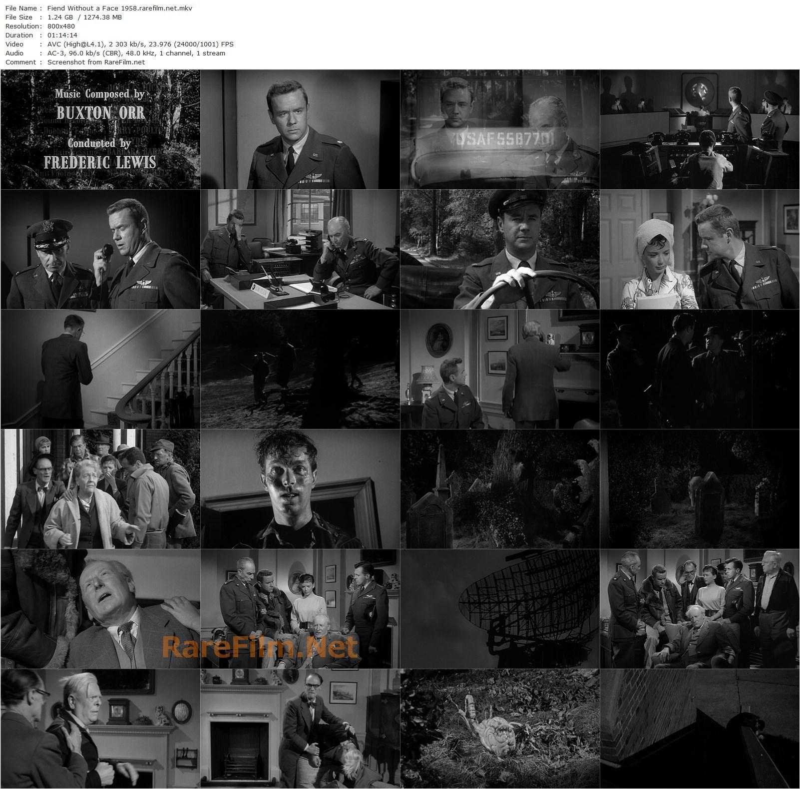 Fiend Without a Face (1958) Arthur Crabtree, Marshall Thompson, Terry Kilburn, Kynaston Reeves-poster