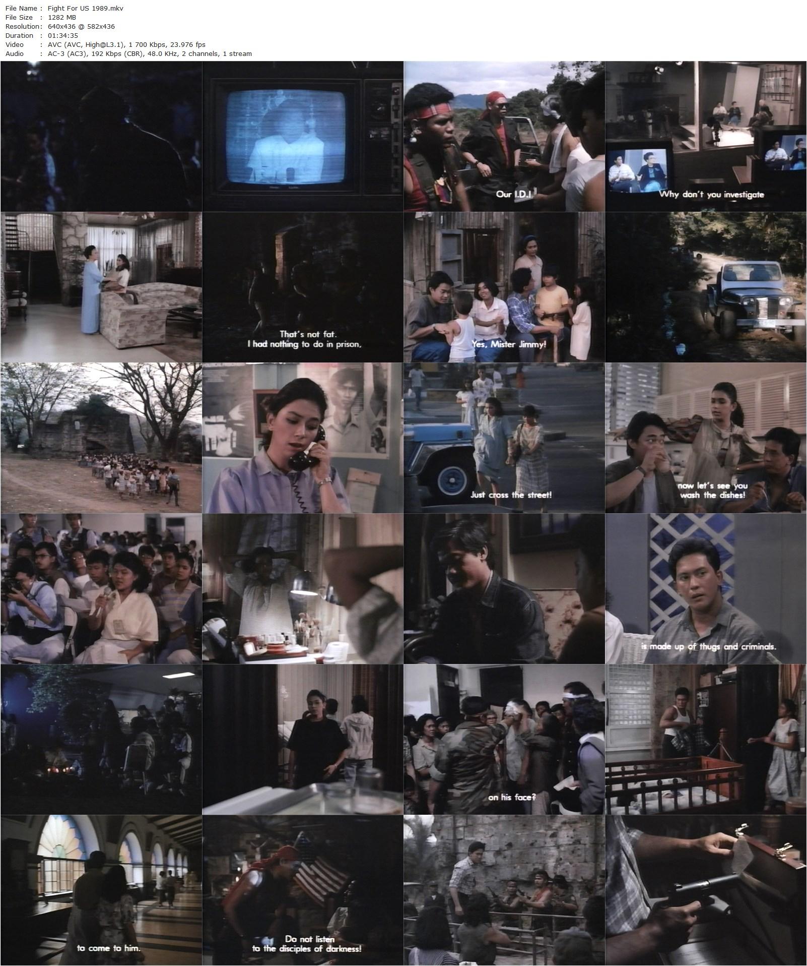 Fight for Us (1989) Lino Brocka, Phillip Salvador, Dina Bonnevie, Gina Alajar-poster