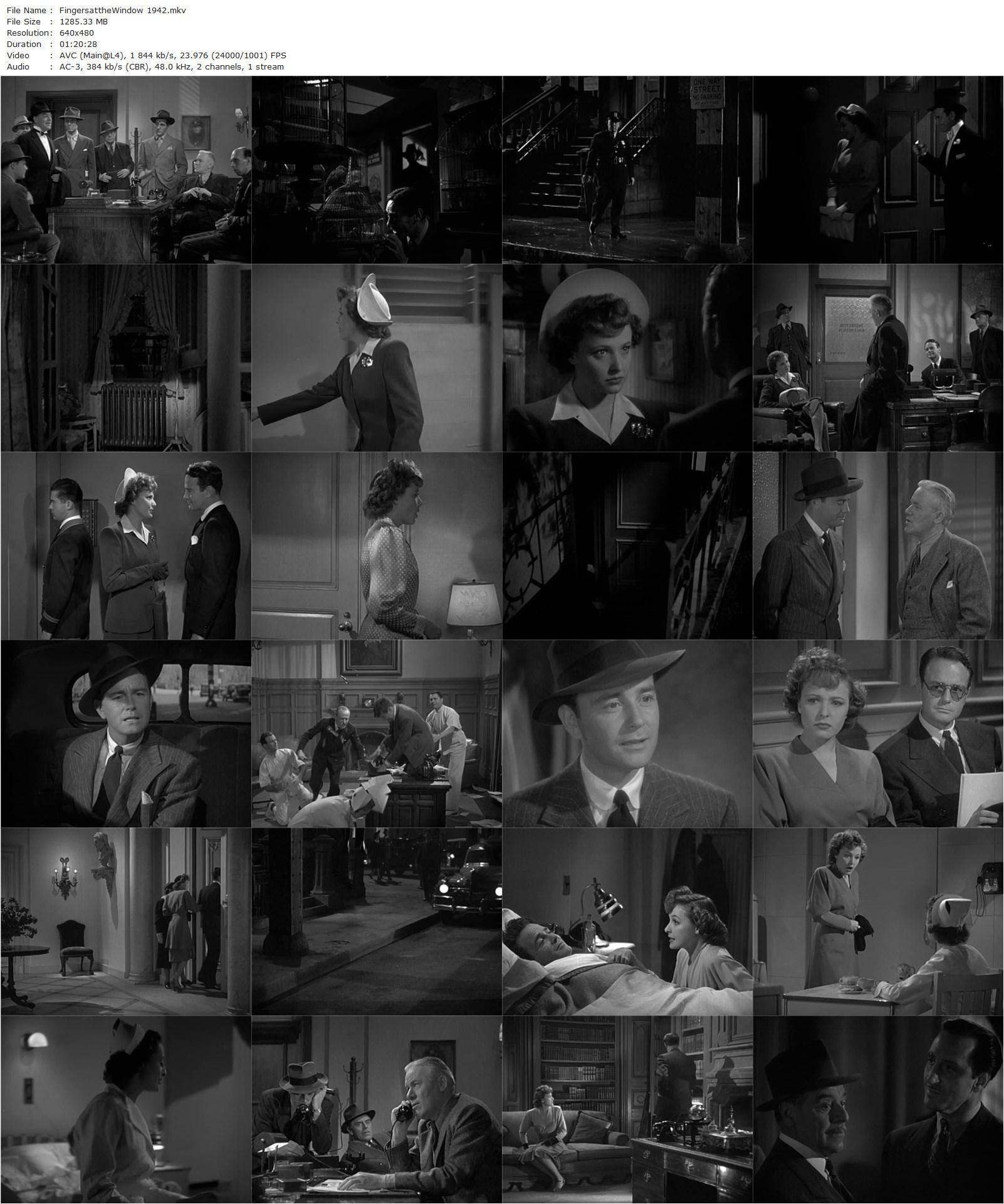 Fingers at the Window (1942) Charles Lederer, Lew Ayres, Laraine Day, Basil Rathbone-poster