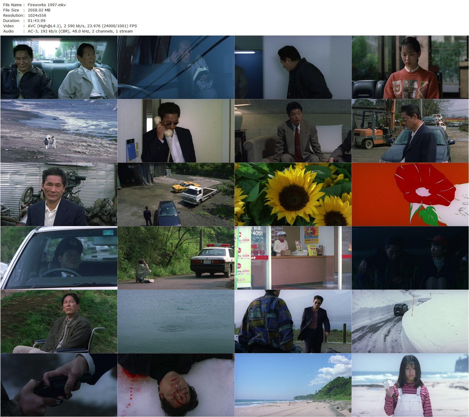Fireworks / Hana-bi (1997) Takeshi Kitano-poster
