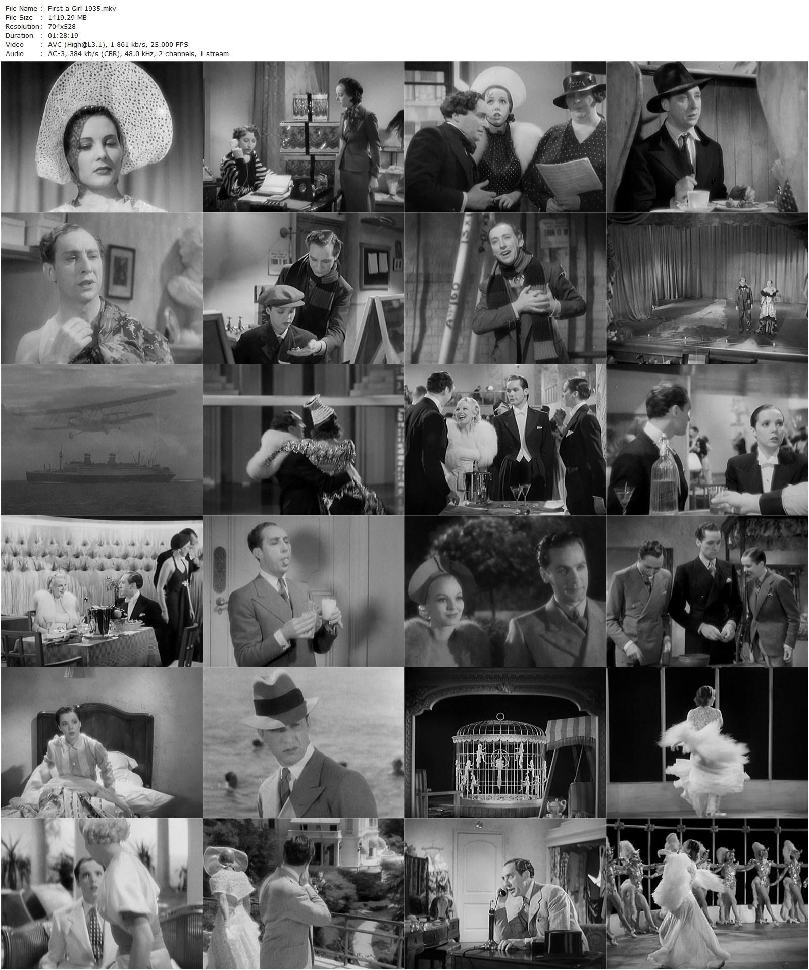 First a Girl (1935) Victor Saville, Jessie Matthews, Sonnie Hale, Anna Lee-poster