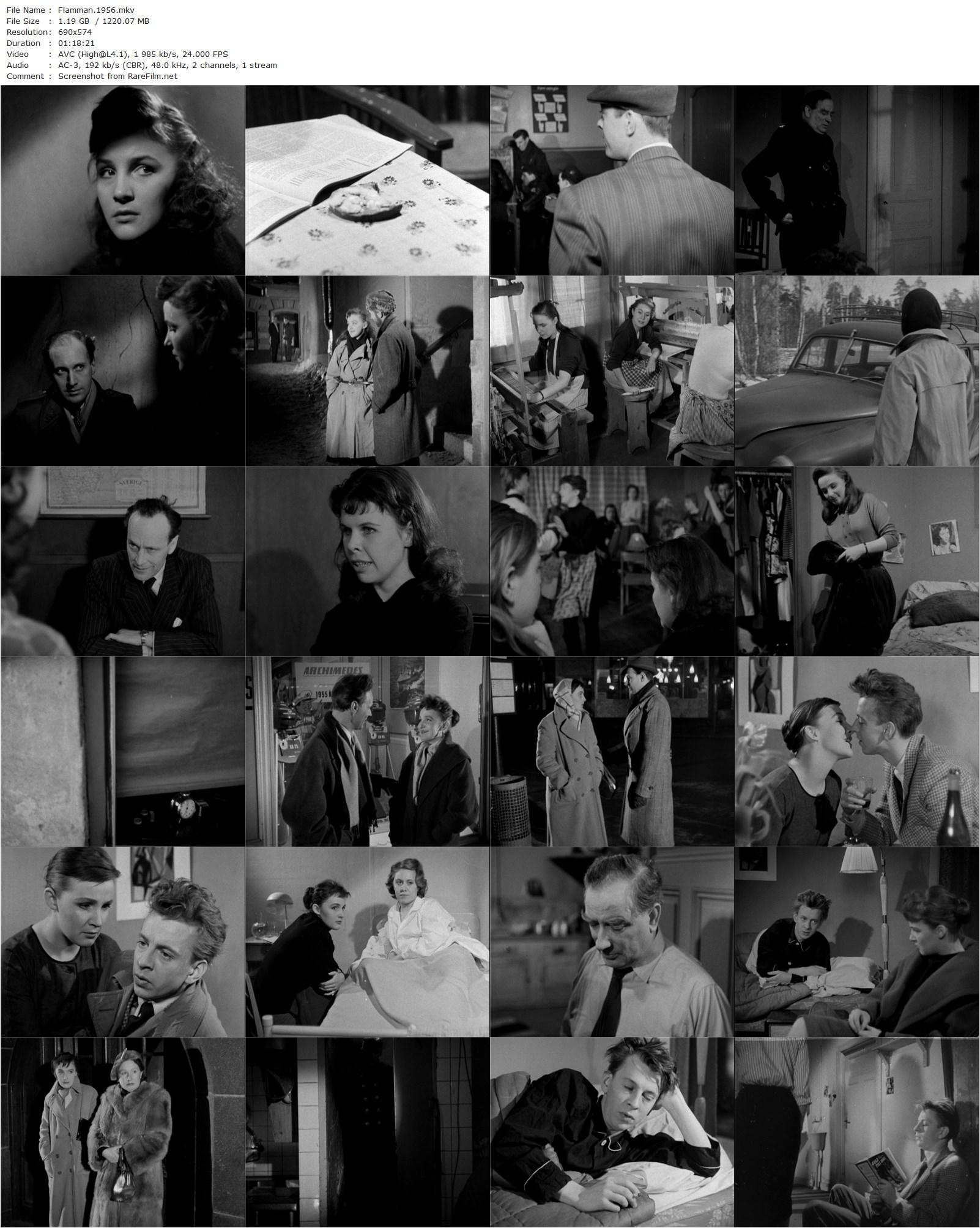 Flamman / Girls Without Rooms (1956) Arne Ragneborn-poster