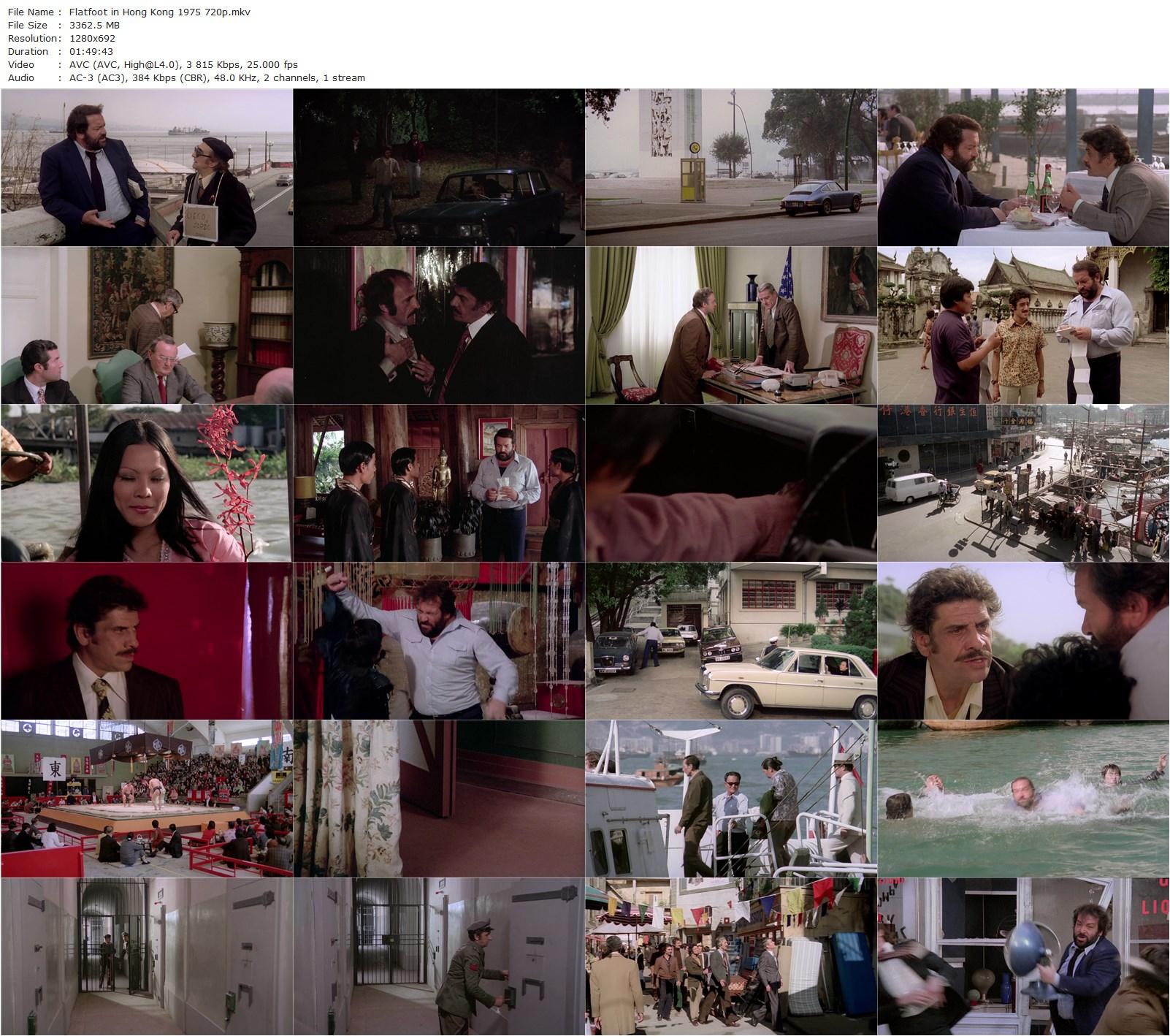 Flatfoot in Hong Kong (1975) Steno, Bud Spencer, Al Lettieri, Enzo Cannavale-poster