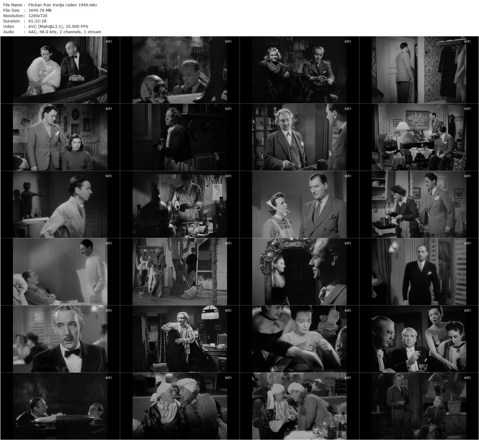 The Girl from the Third Row (1949) Hasse Ekman-poster