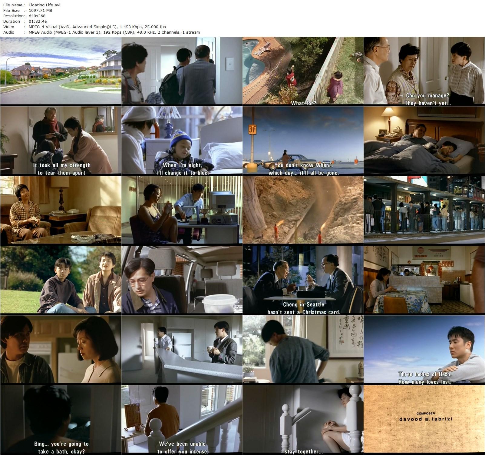 Floating Life / Fu sheng (1996) Clara Law, Annette Shun Wah, Annie Yip, Anthony Brandon Wong-poster