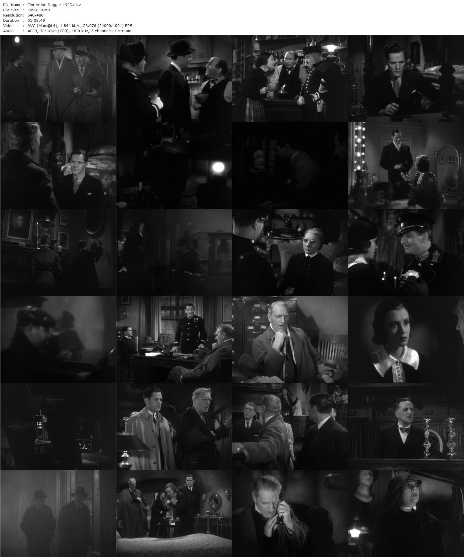 The Florentine Dagger (1935) Robert Florey, Donald Woods, Margaret Lindsay, C. Aubrey Smith-poster