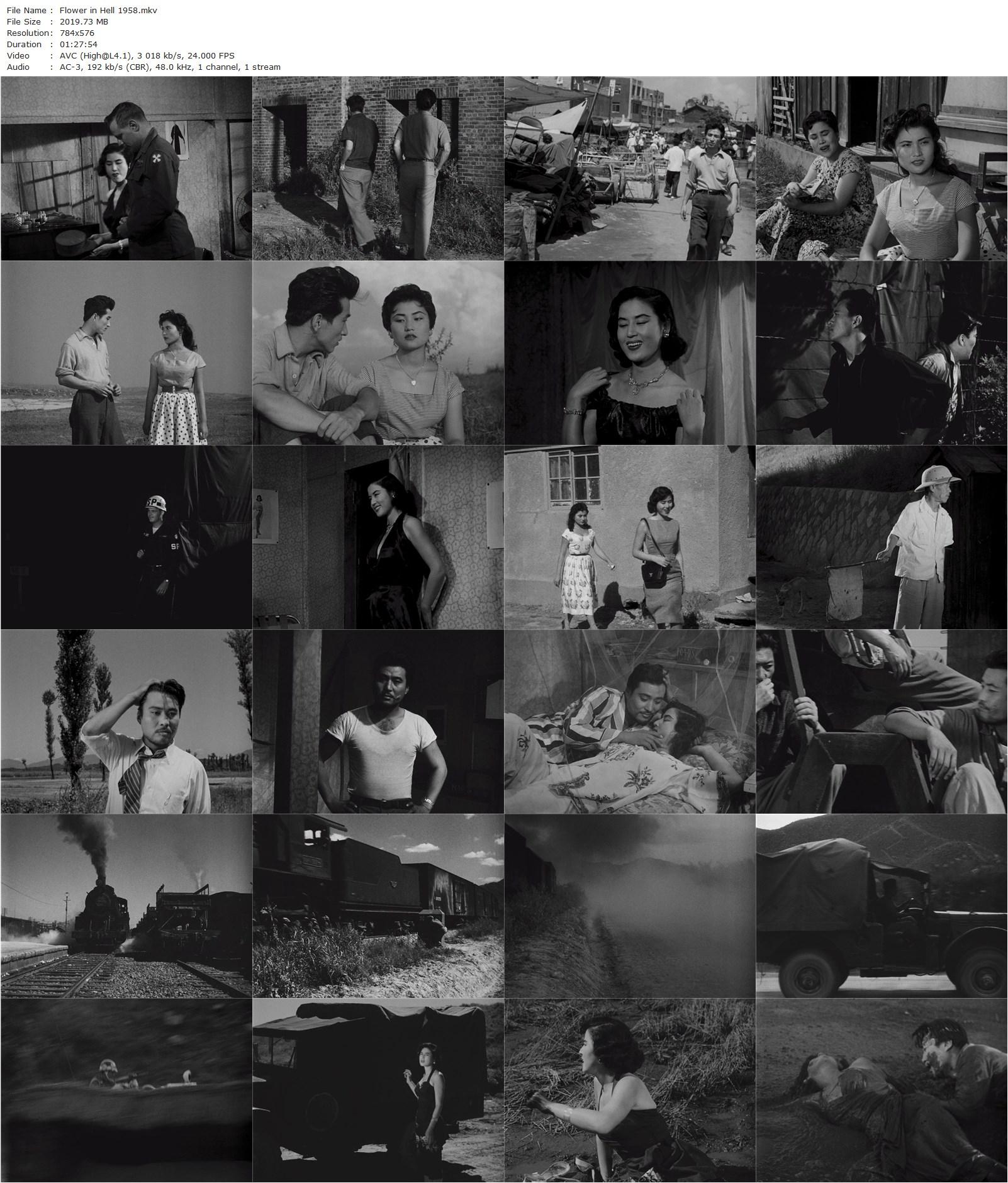Flower in Hell AKA Jiokhwa (1958) Sang-ok Shin, Eun-hie Choi, Hae-won Jo, Hak Kim-poster