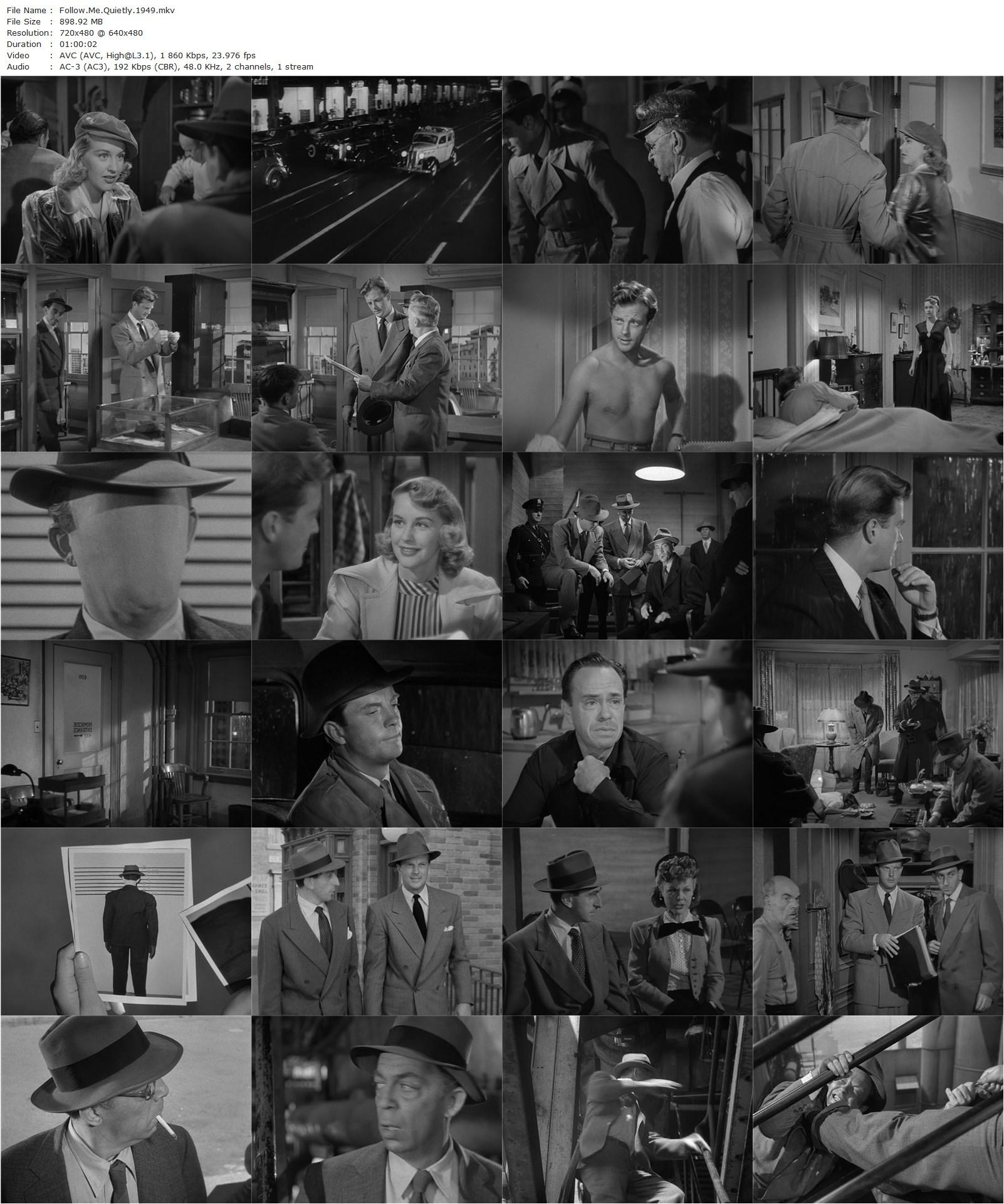 Follow Me Quietly (1949) Richard Fleischer, William Lundigan, Dorothy Patrick, Jeff Corey-poster