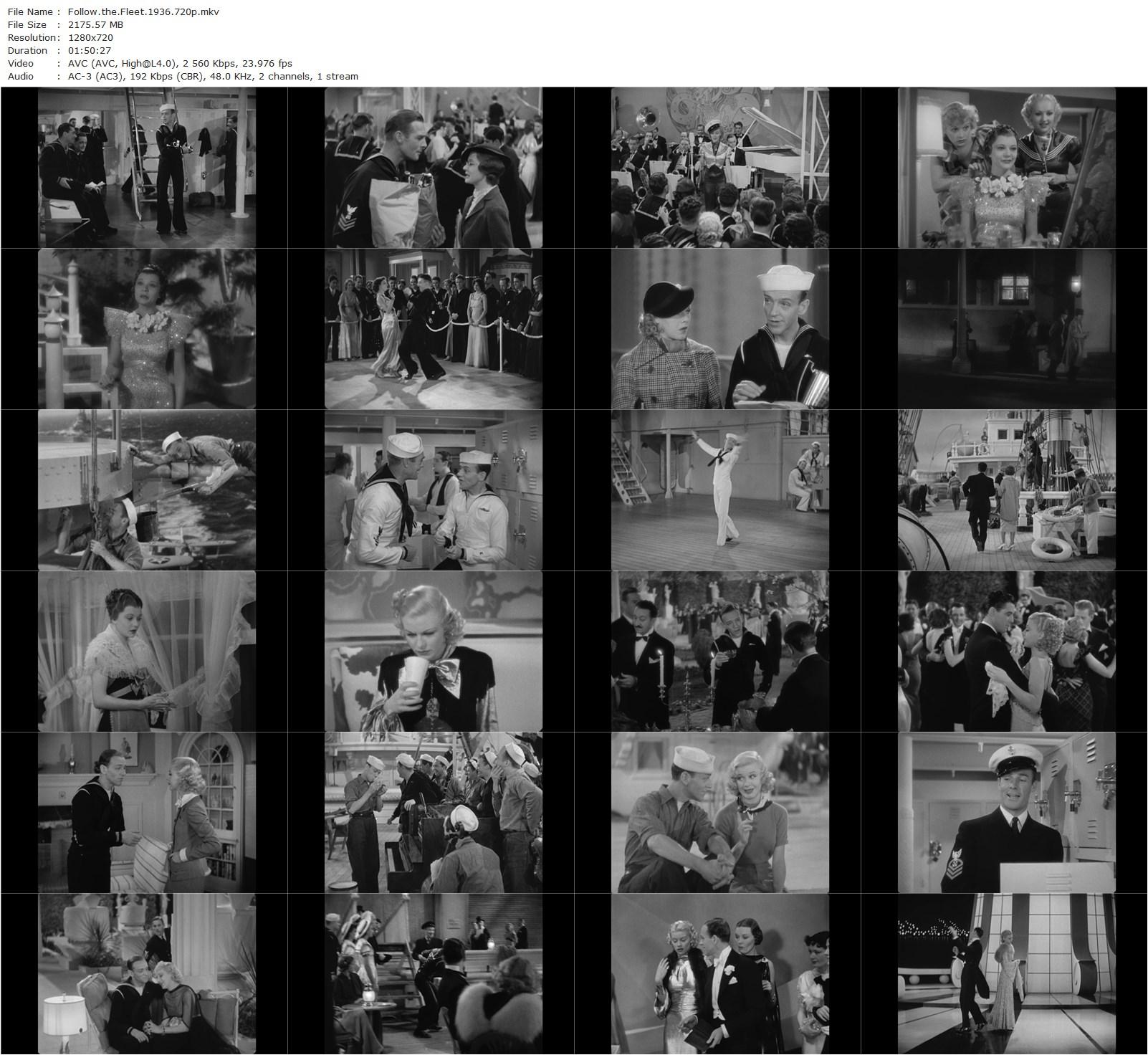 Follow the Fleet (1936) Mark Sandrich, Fred Astaire, Ginger Rogers, Randolph Scott-poster