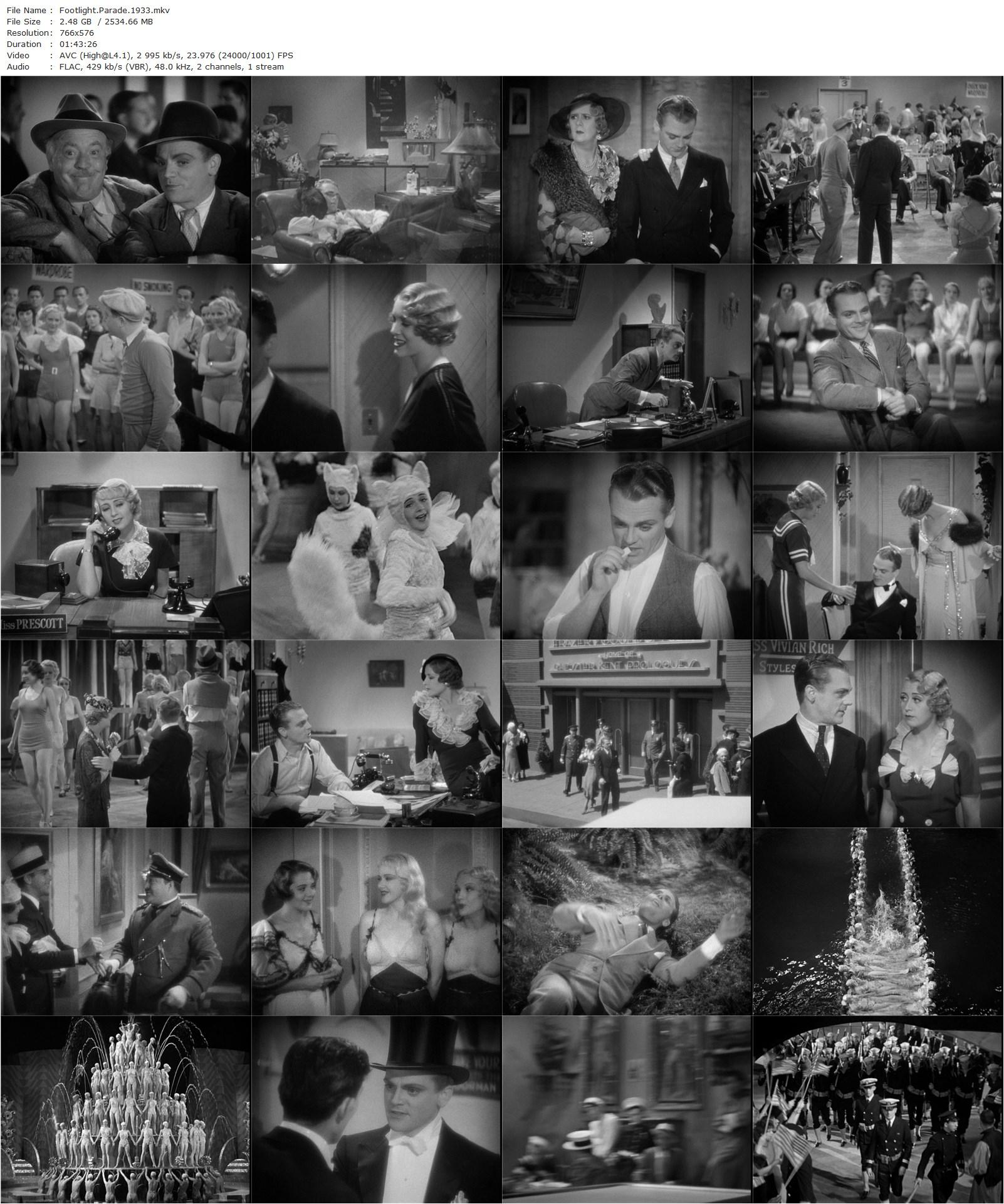 Footlight Parade (1933) Lloyd Bacon, James Cagney, Joan Blondell, Ruby Keeler-poster