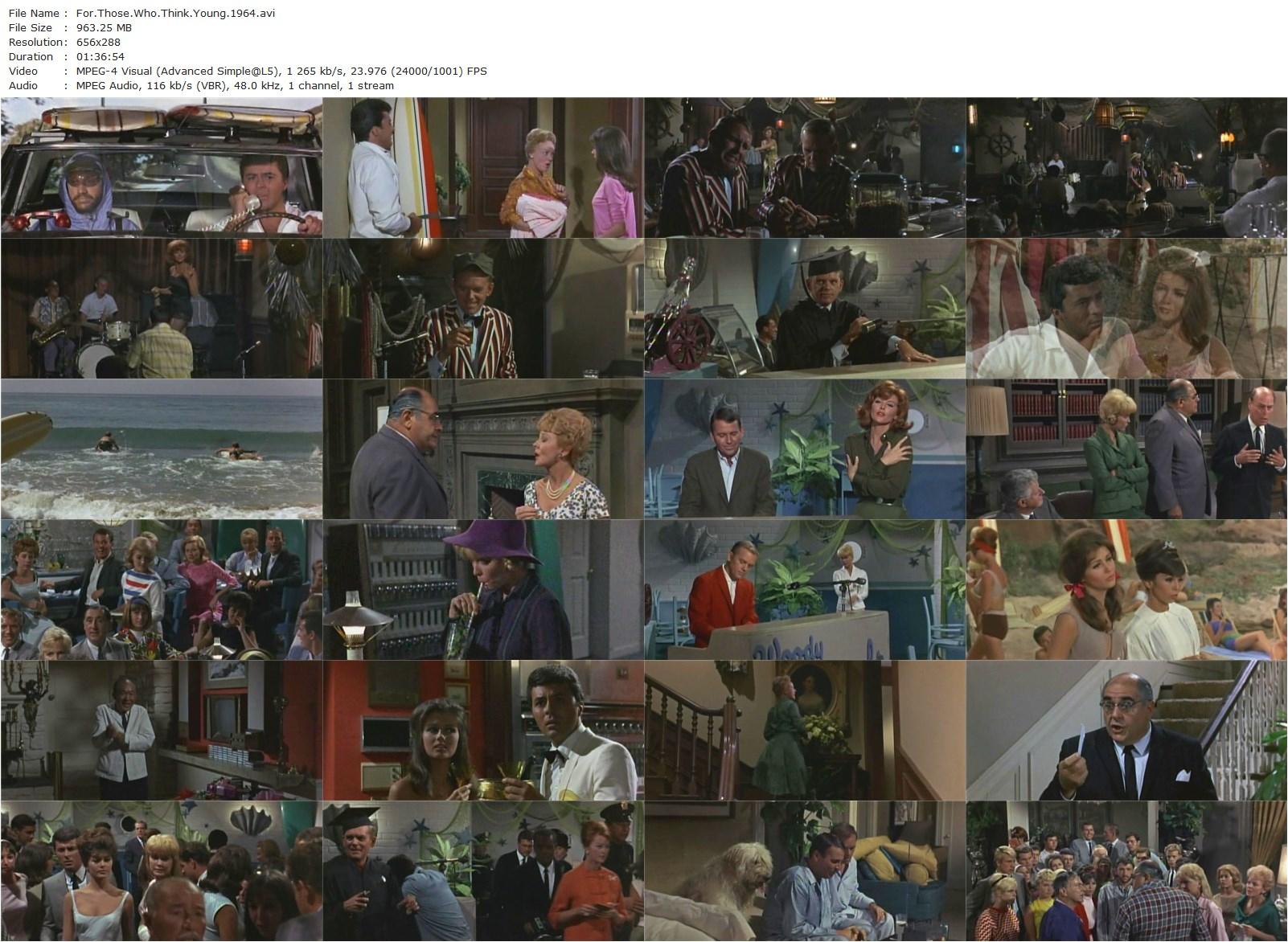 For Those Who Think Young (1964) Leslie H. Martinson, James Darren, Pamela Tiffin, Paul Lynde-poster