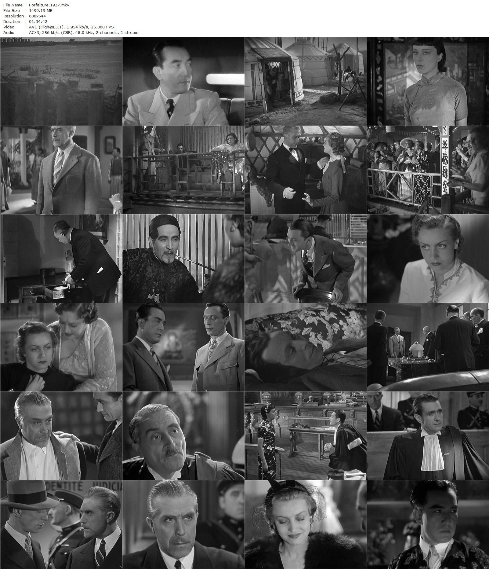 Forfaiture (1937) Marcel L’Herbier, Victor Francen, Sessue Hayakawa, Louis Jouvet-poster