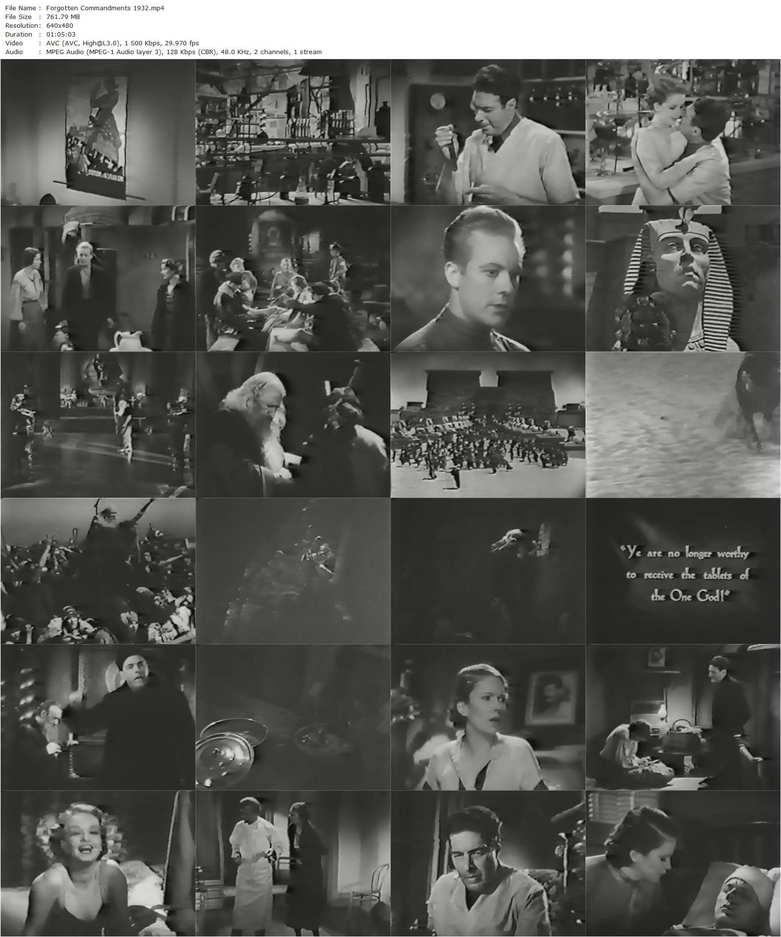 Forgotten Commandments (1932) Louis J. Gasnier, William Schorr, Sari Maritza, Gene Raymond, Marguerite Churchill-poster