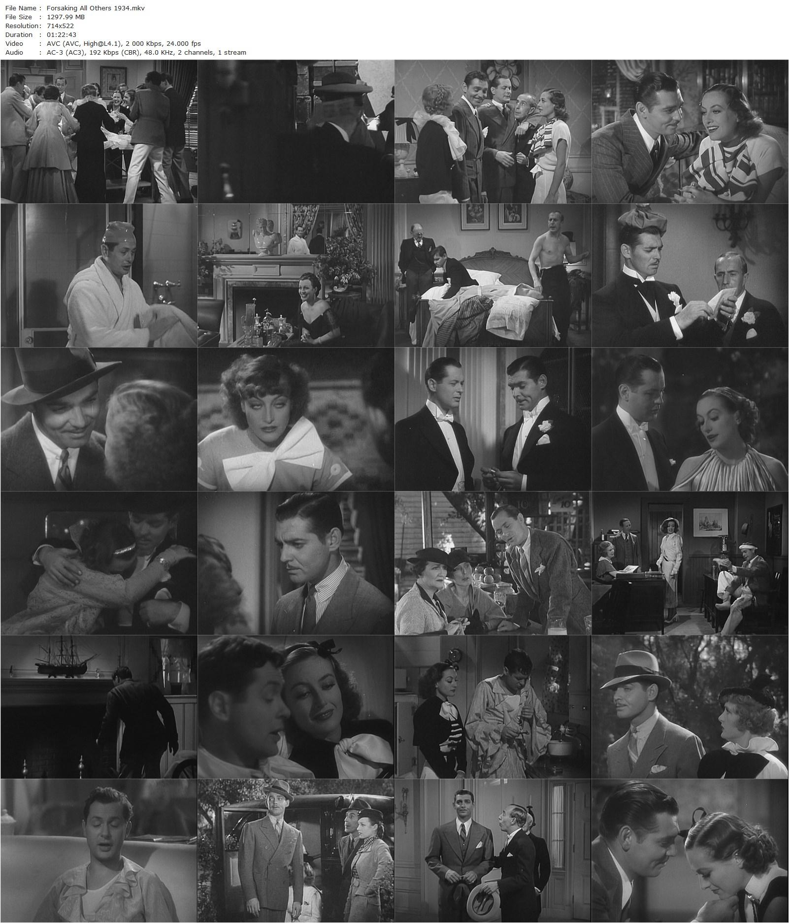 Forsaking All Others (1934) W.S. Van Dyke, Robert Montgomery, Joan Crawford, Clark Gable-poster