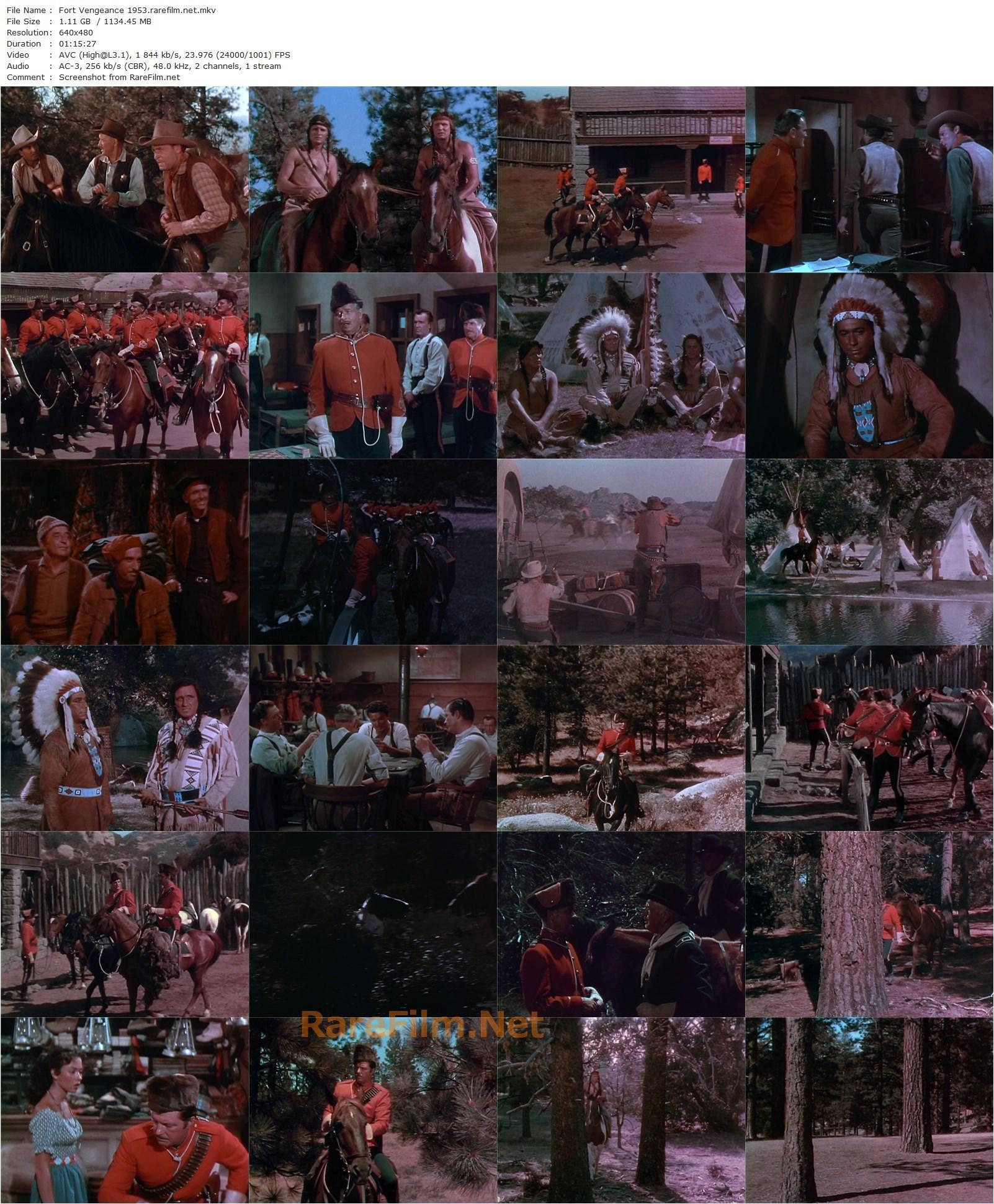 Fort Vengeance (1953) Lesley Selander, James Craig, Rita Moreno, Keith Larsen-poster