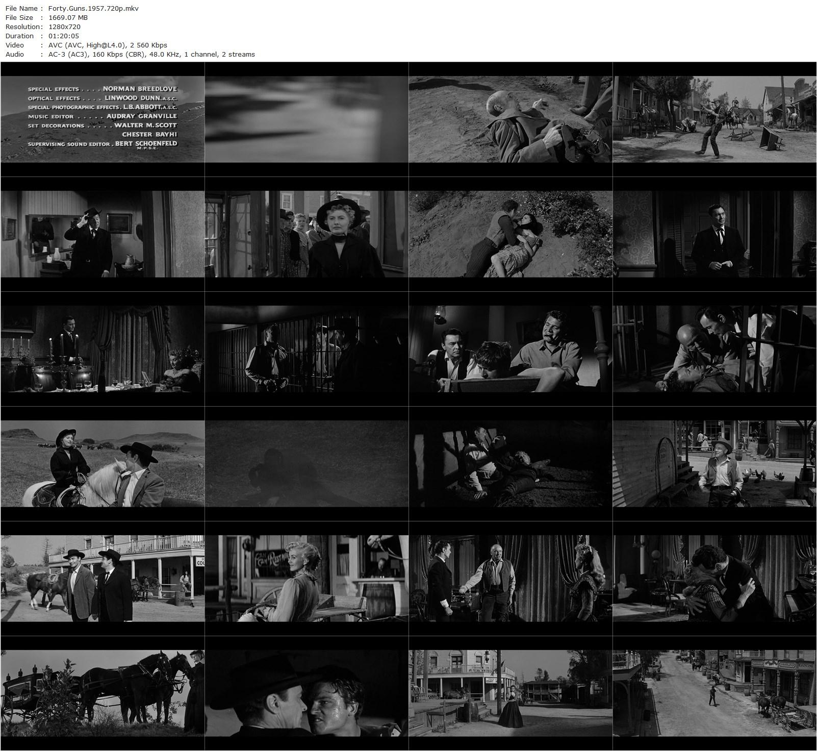 Forty Guns (1957) Samuel Fuller, Barbara Stanwyck, Barry Sullivan, Dean Jagger-poster