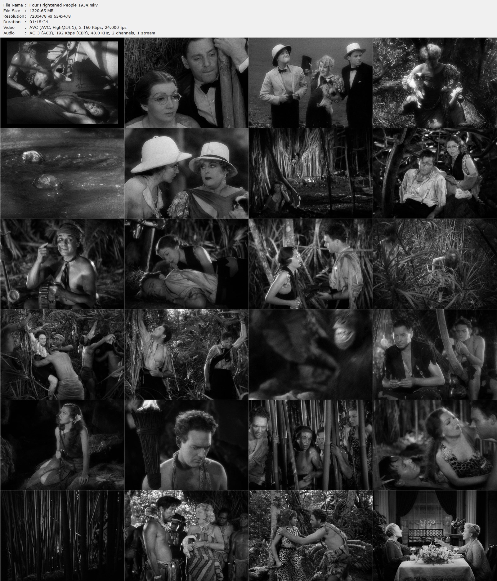 Four Frightened People (1934) Cecil B. DeMille, Claudette Colbert, Herbert Marshall, Mary Boland, Adventure, Drama-poster