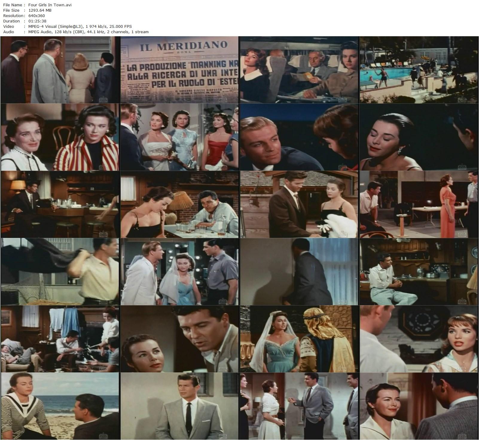 Four Girls in Town (1957) Jack Sher-poster