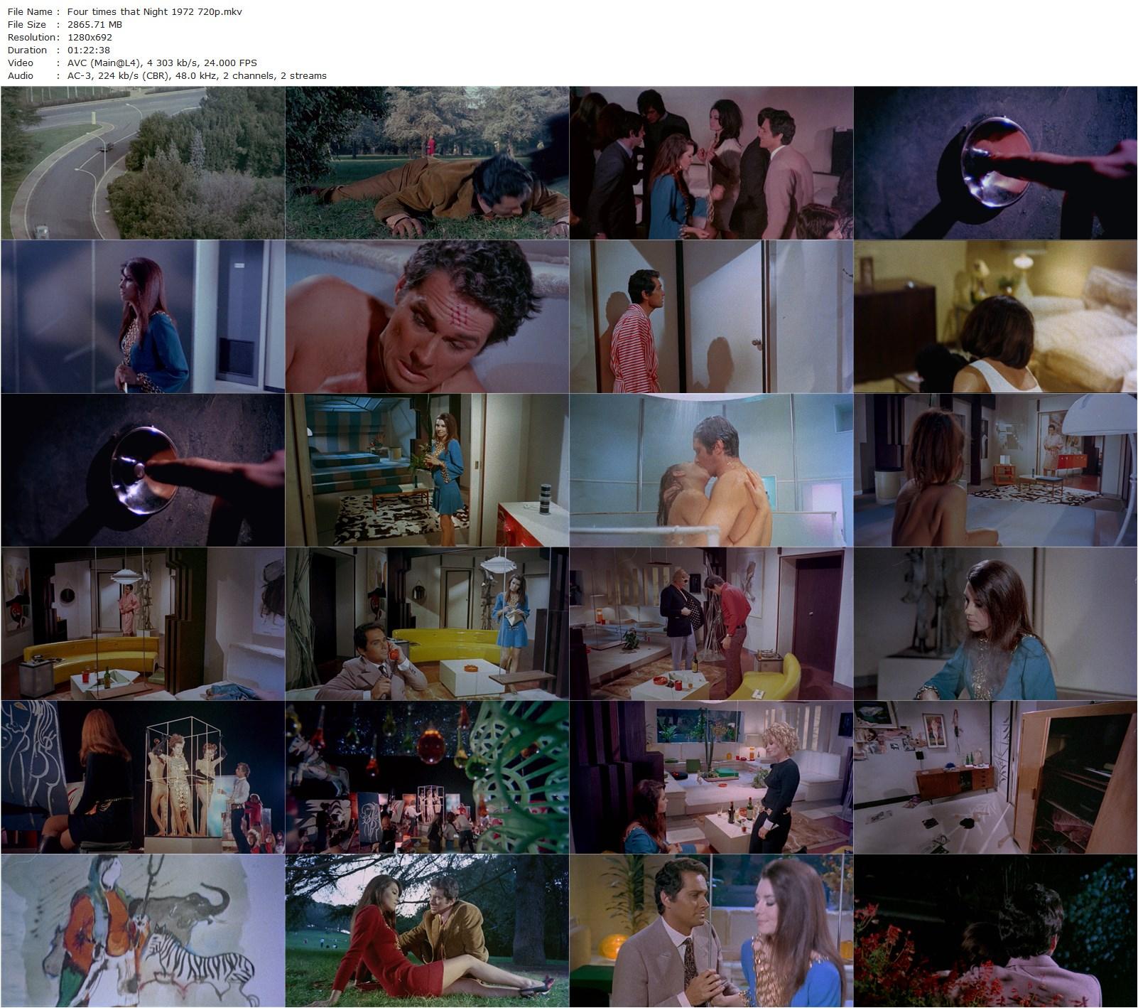 Four Times that Night AKA Quante volte… quella notte (1972) Mario Bava, Daniela Giordano, Brett Halsey, Dick Randall-poster