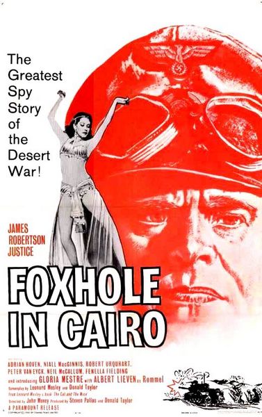 Foxhole in Cairo (1960) John Llewellyn Moxey, James Robertson Justice, Adrian Hoven, Niall MacGinnis