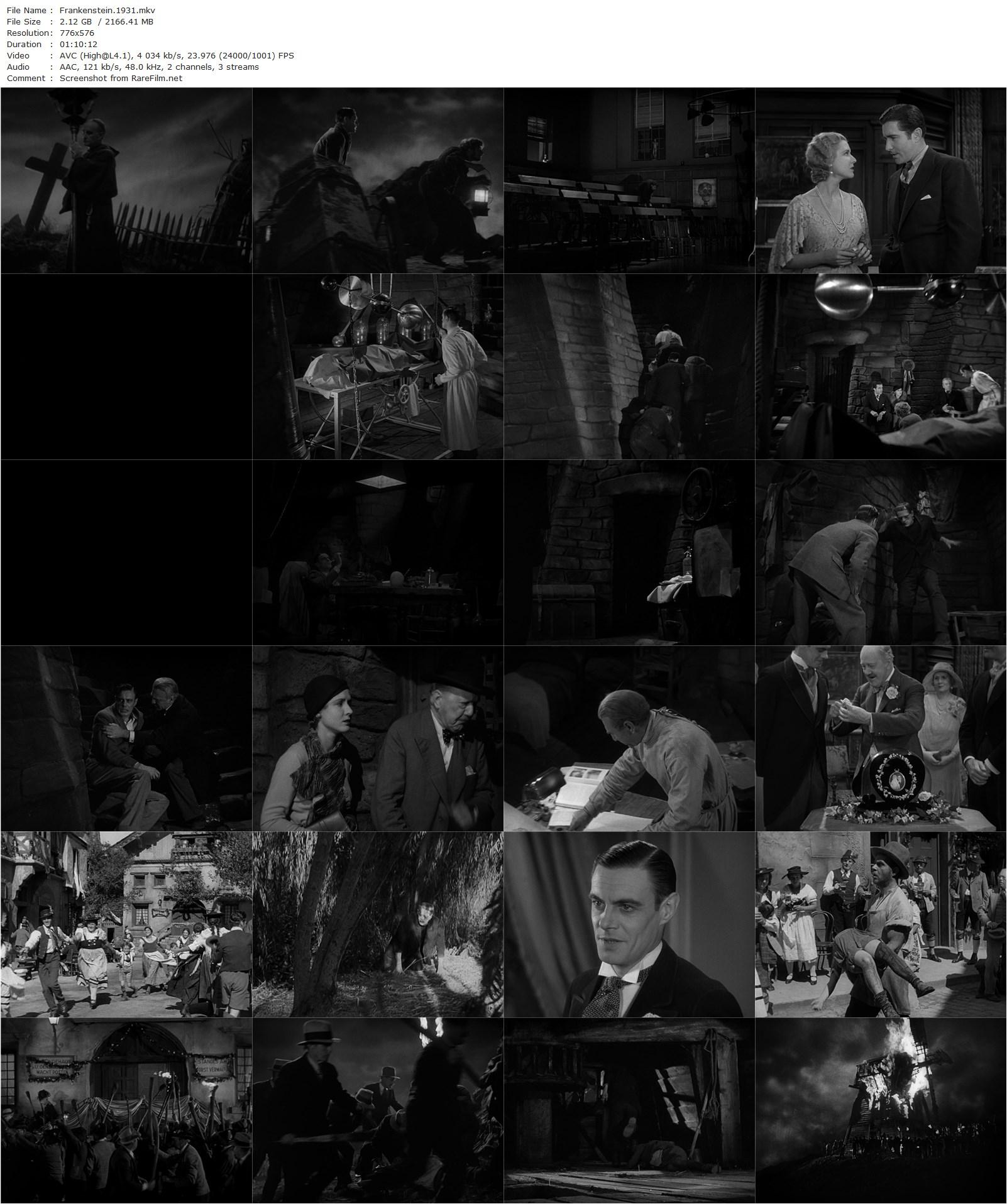 Frankenstein (1931) James Whale, Colin Clive, Mae Clarke, Boris Karloff-poster