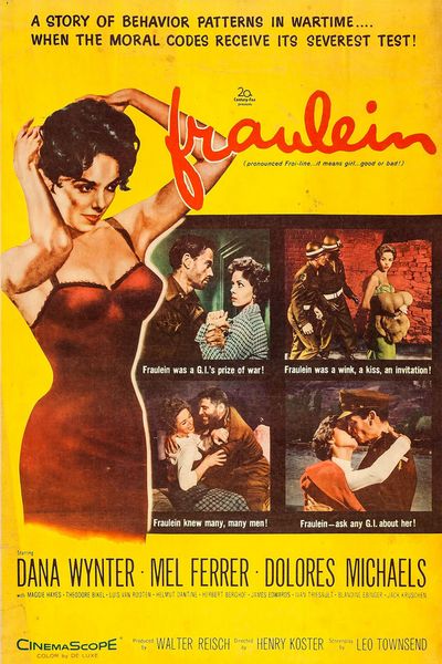 Fräulein (1958) Henry Koster, Dana Wynter, Mel Ferrer, Dolores Michaels, Romance, War, Drama