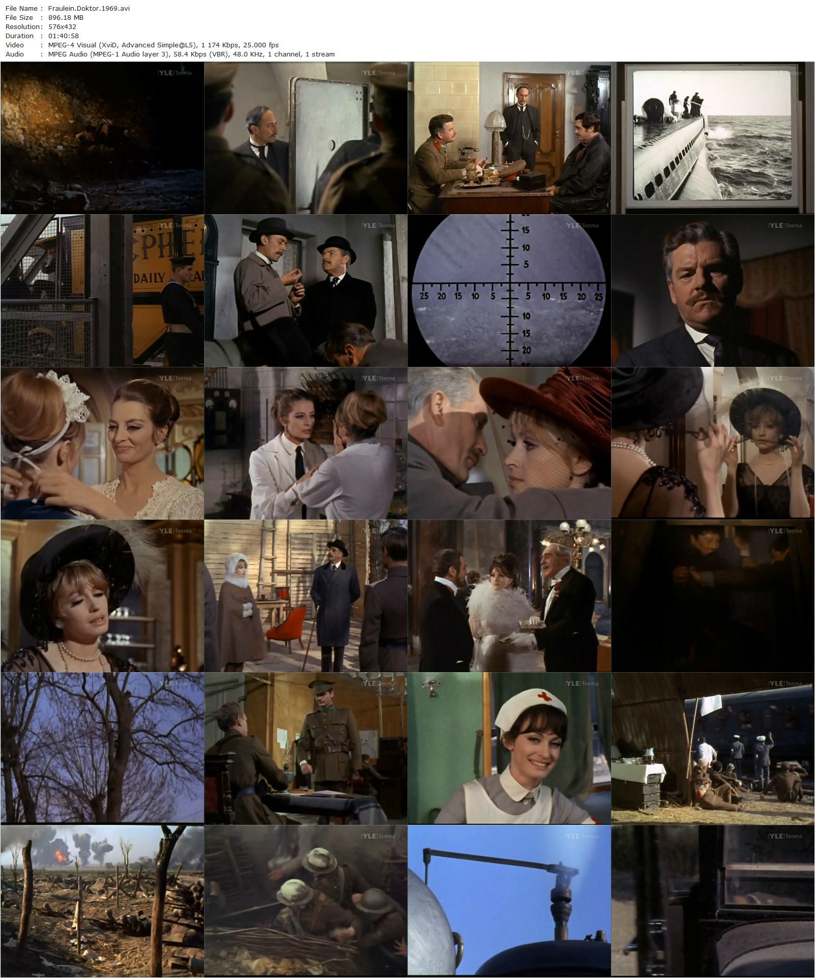 Fraulein Doktor (1969) Alberto Lattuada, Suzy Kendall, Kenneth More, Nigel Green-poster