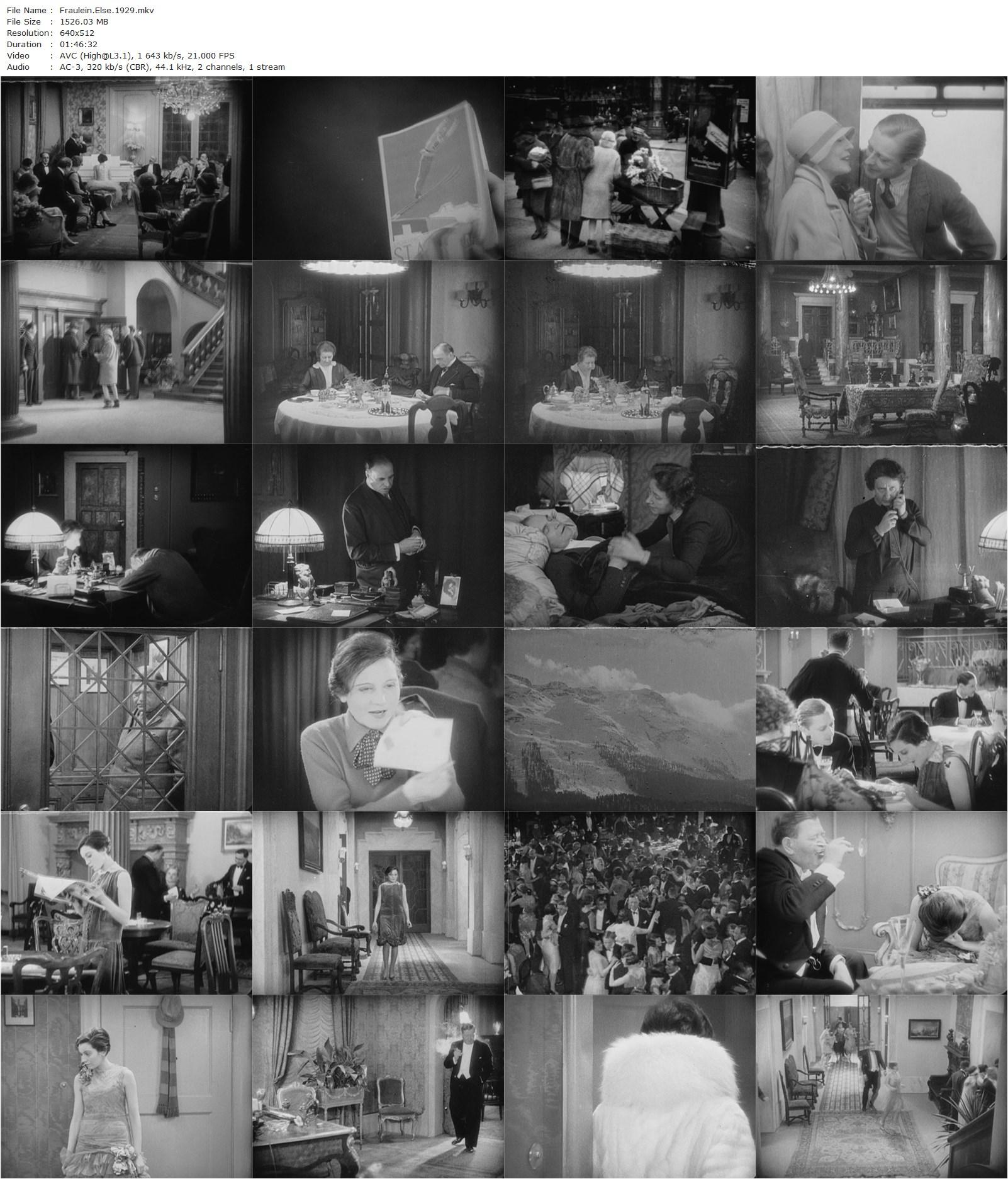 Miss Else AKA Fräulein Else (1929) Paul Czinner, Elisabeth Bergner, Albert Bassermann, Albert Steinrück-poster