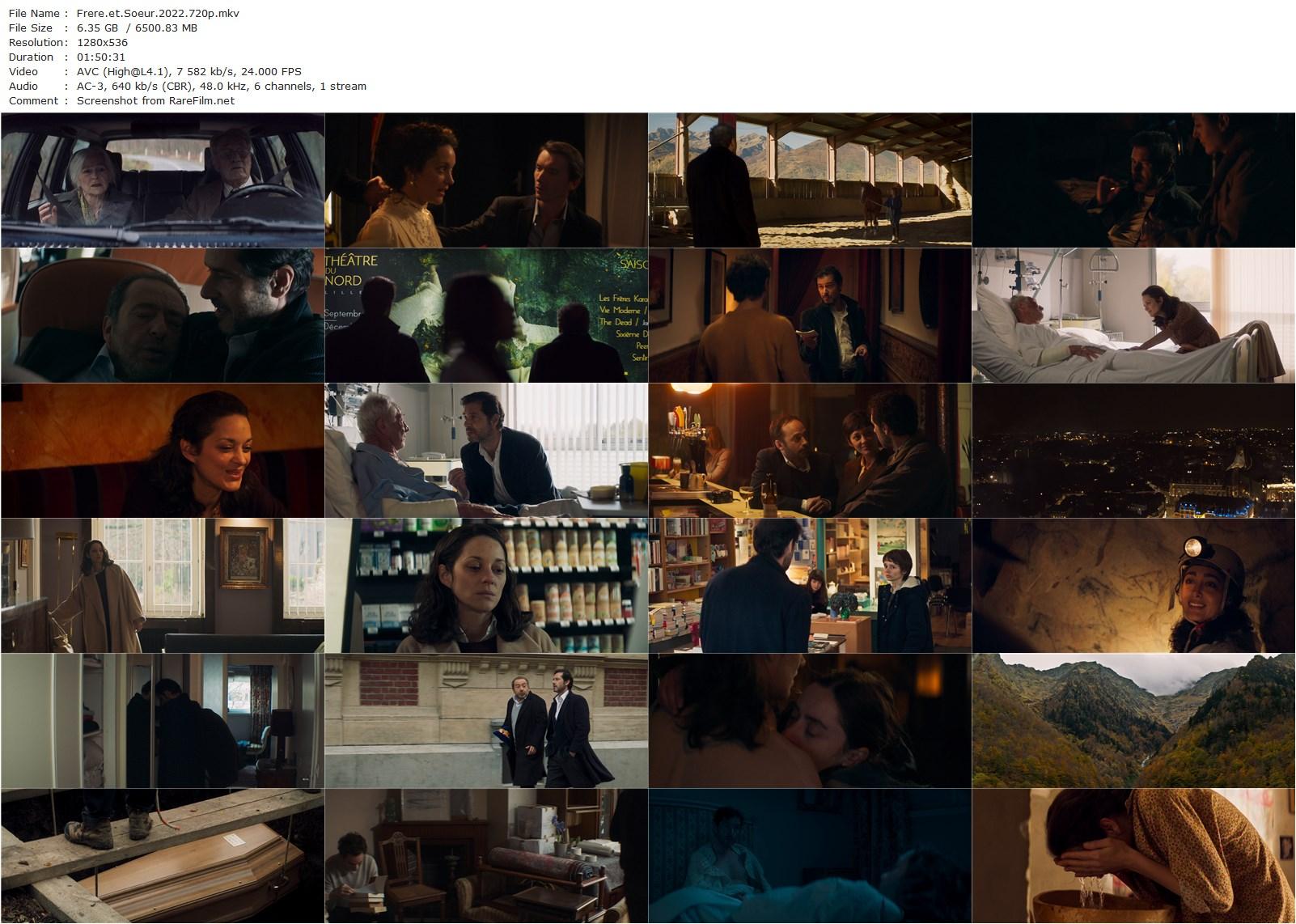 Brother and Sister / Frère et soeur (2022) Arnaud Desplechin, Marion Cotillard, Melvil Poupaud, Golshifteh Farahani-poster