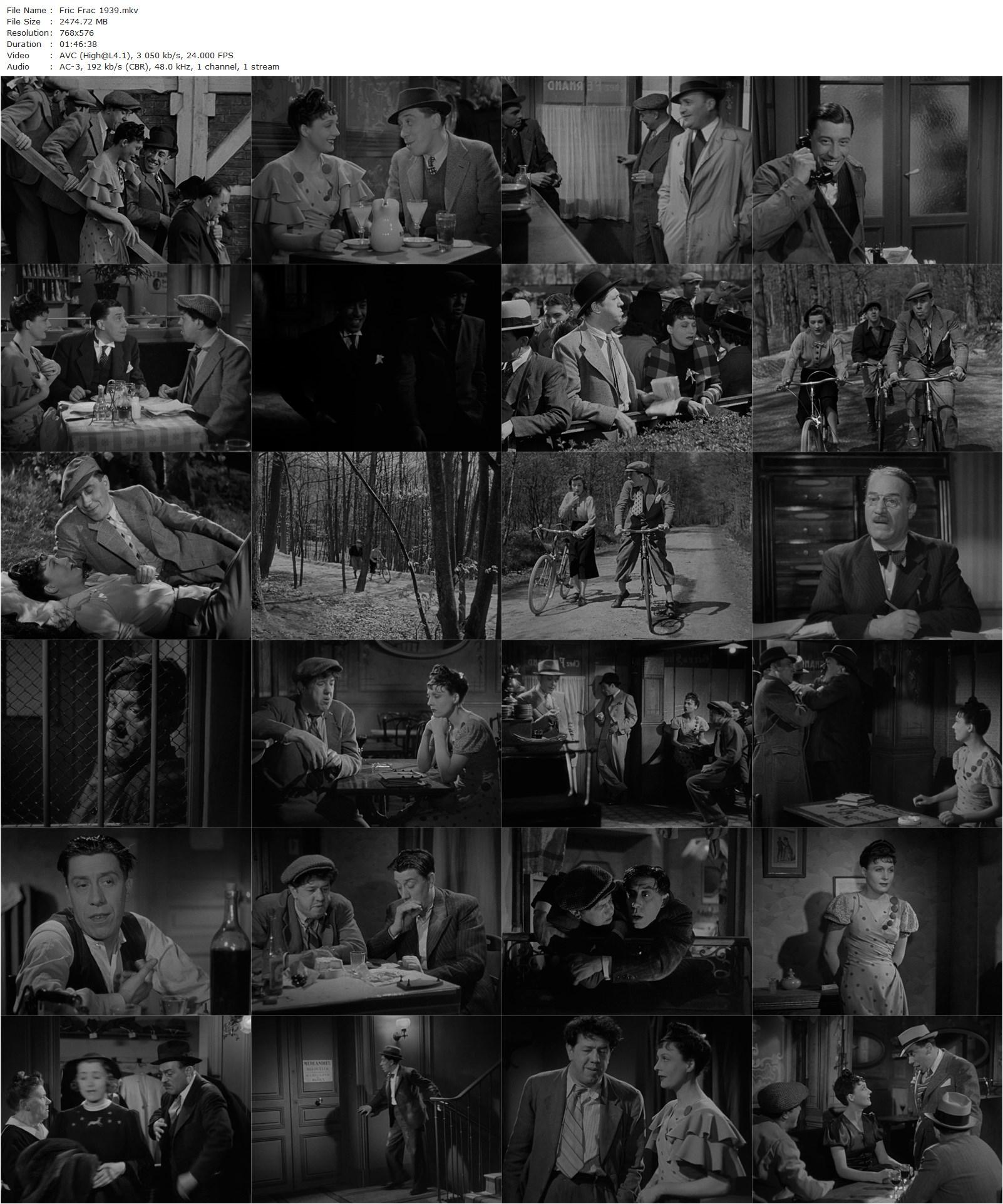 Fric-Frac (1939) Maurice Lehmann, Fernandel, Michel Simon, Arletty-poster