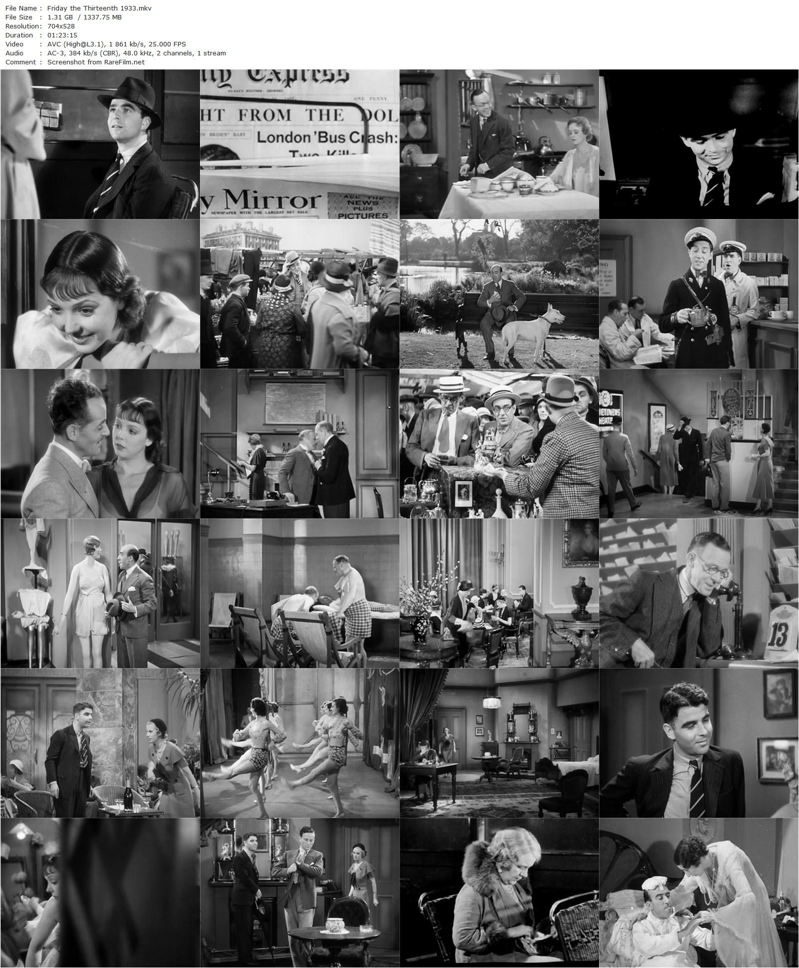 Friday the Thirteenth (1933) Victor Saville, Jessie Matthews, Sonnie Hale, Muriel Aked-poster