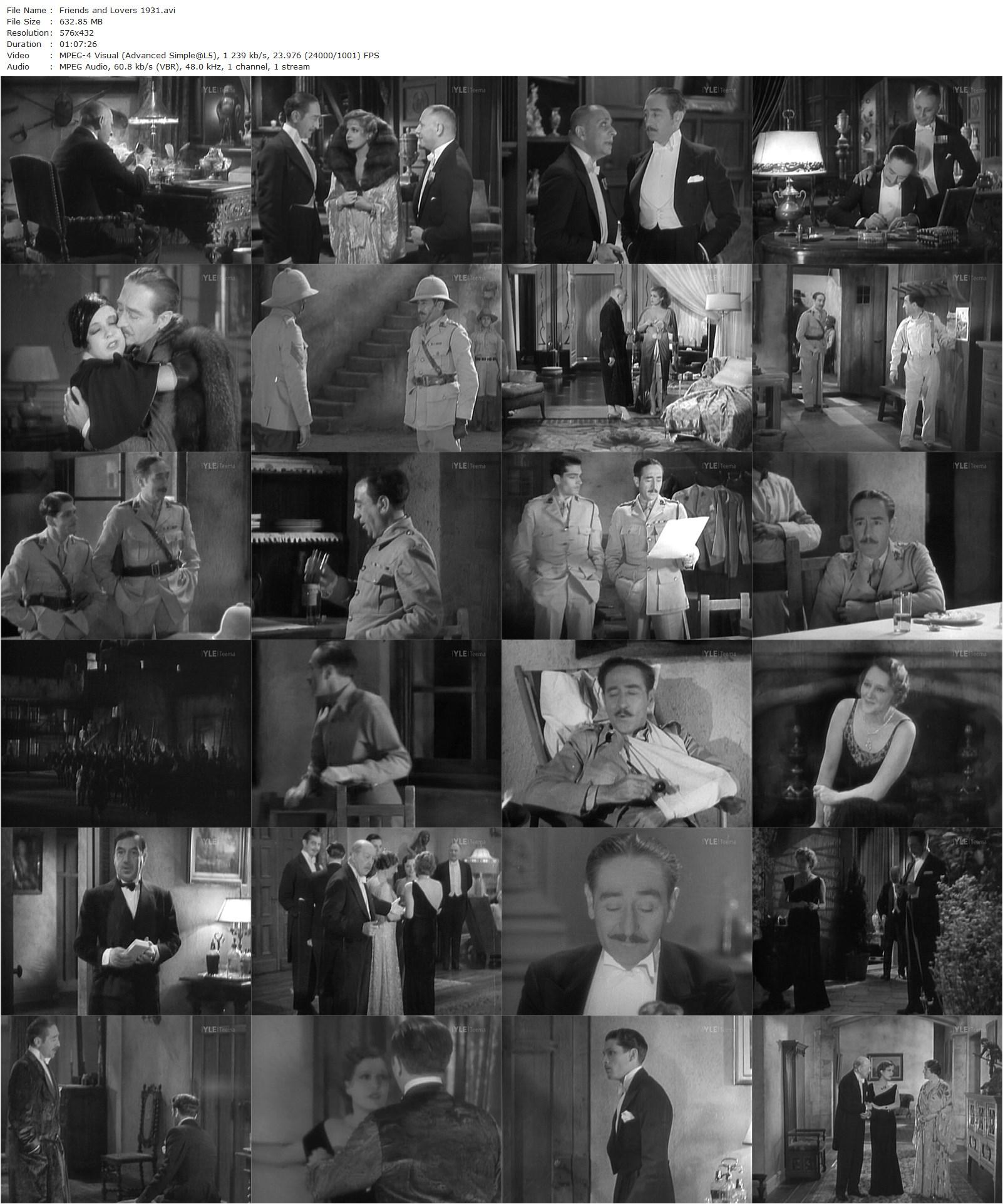 Friends and Lovers (1931) Victor Schertzinger, Adolphe Menjou, Lili Damita, Laurence Olivier-poster