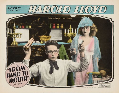 From Hand to Mouth (1919) Alfred J. Goulding, Hal Roach, Harold Lloyd, Mildred Davis, ‘Snub’ Pollard, Comedy, Short, Action