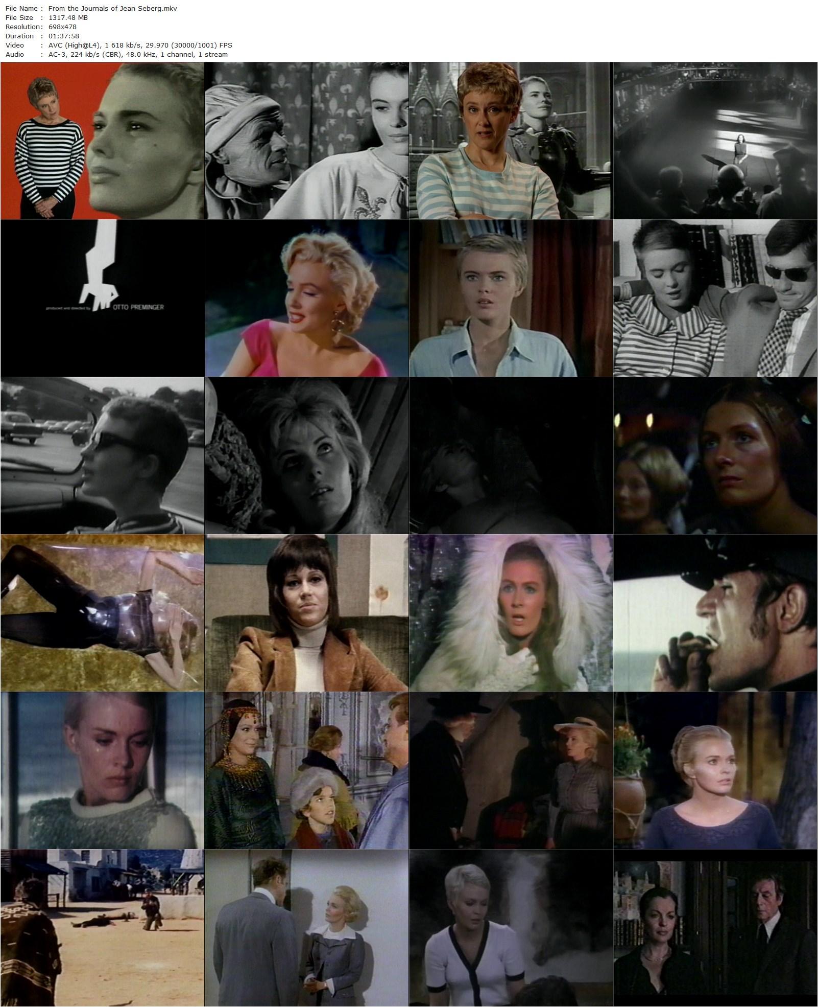 From the Journals of Jean Seberg (1995) Mark Rappaport, Mary Beth Hurt, Jean Seberg-poster