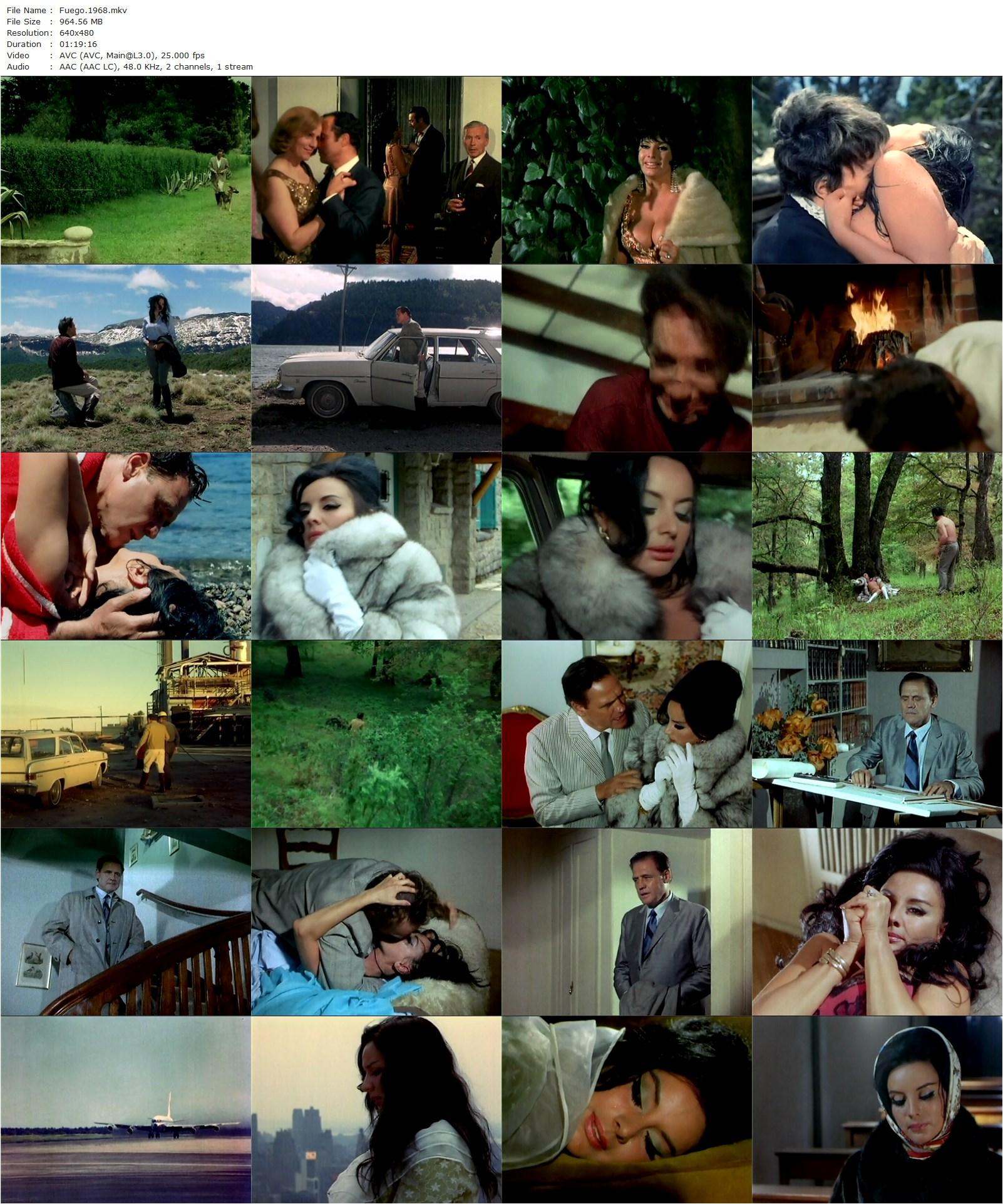 Fuego (1969) Armando Bo, Isabel Sarli, Alba Múgica-poster