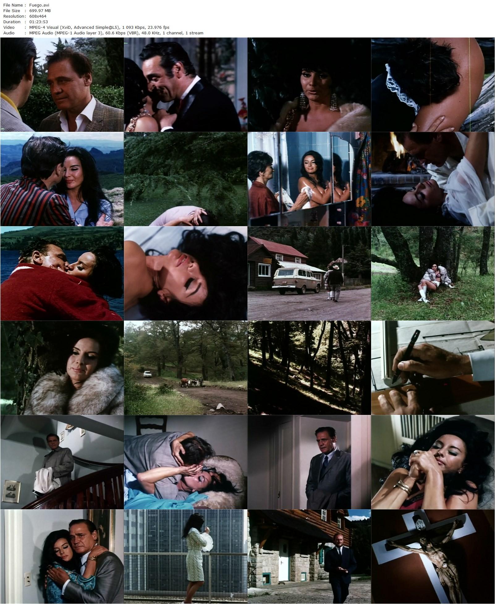 Fuego (1969) Armando Bo, Isabel Sarli, Alba Múgica-poster