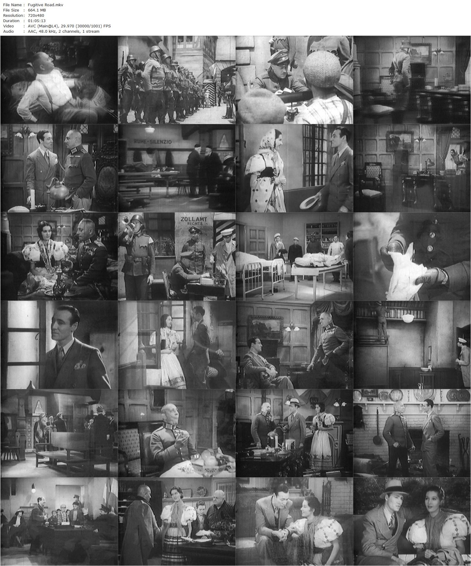 Fugitive Road (1934) Frank R. Strayer, Erich von Stroheim, Wera Engels, Leslie Fenton-poster