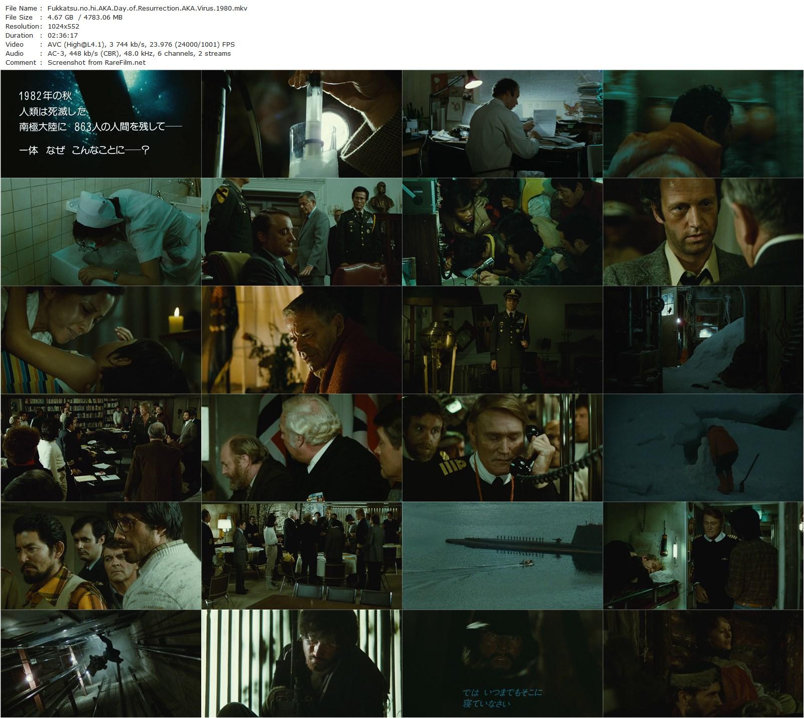 Day of Resurrection / Fukkatsu no hi (1980) Kinji Fukasaku, Masao Kusakari, Tsunehiko Watase, Isao Natsuyagi-poster