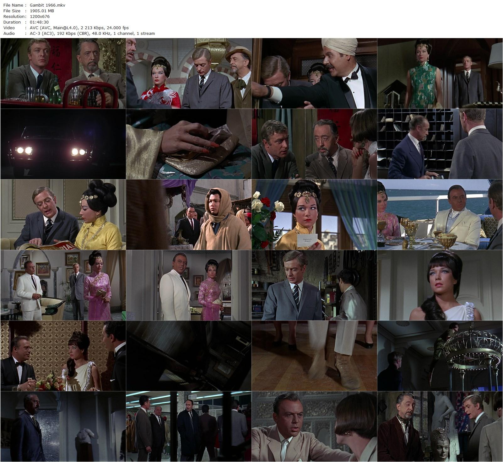 Gambit (1966) Ronald Neame, Shirley MacLaine, Michael Caine, Herbert Lom-poster