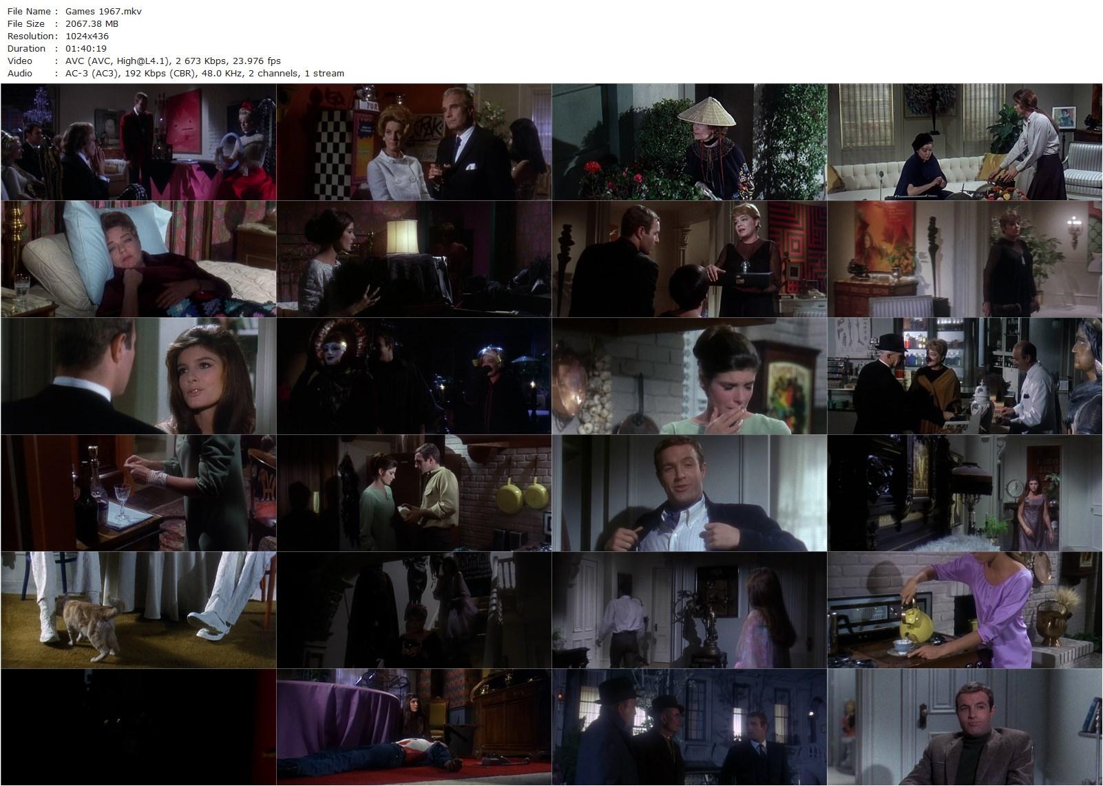 Games (1967) Curtis Harrington, Simone Signoret, James Caan, Katharine Ross-poster