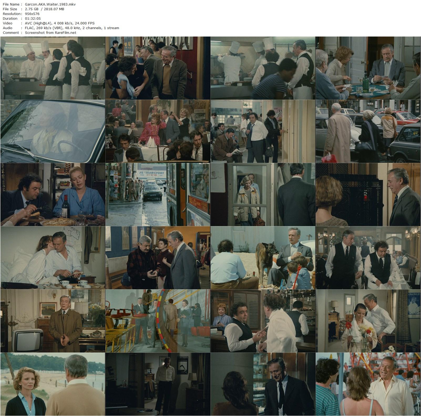 Waiter! (1983) Claude Sautet, Yves Montand, Nicole Garcia, Jacques Villeret-poster